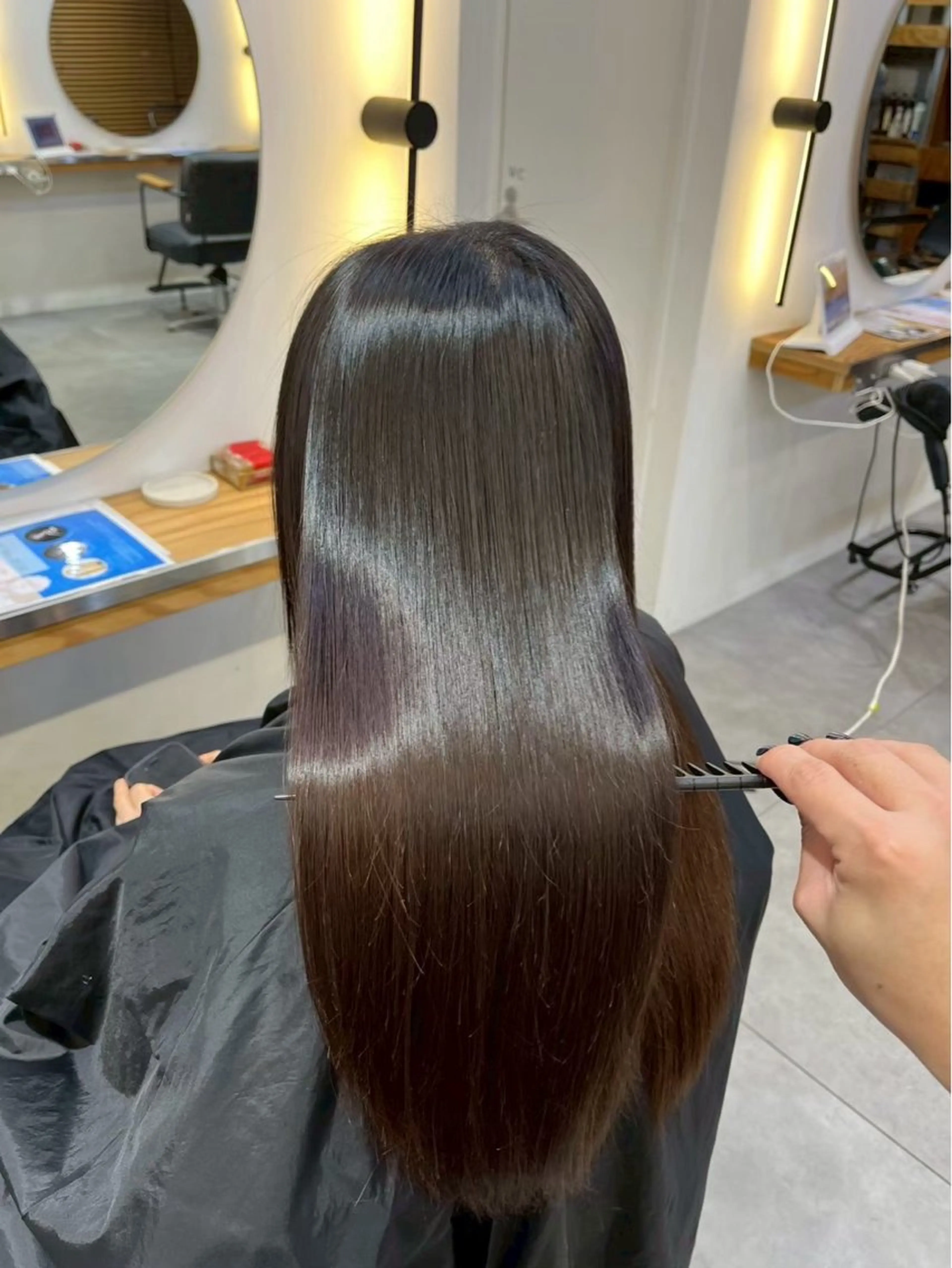 ミディアム 縮毛矯正 リキ/髪質改善 /縮毛矯正🫧のヘアスタイル