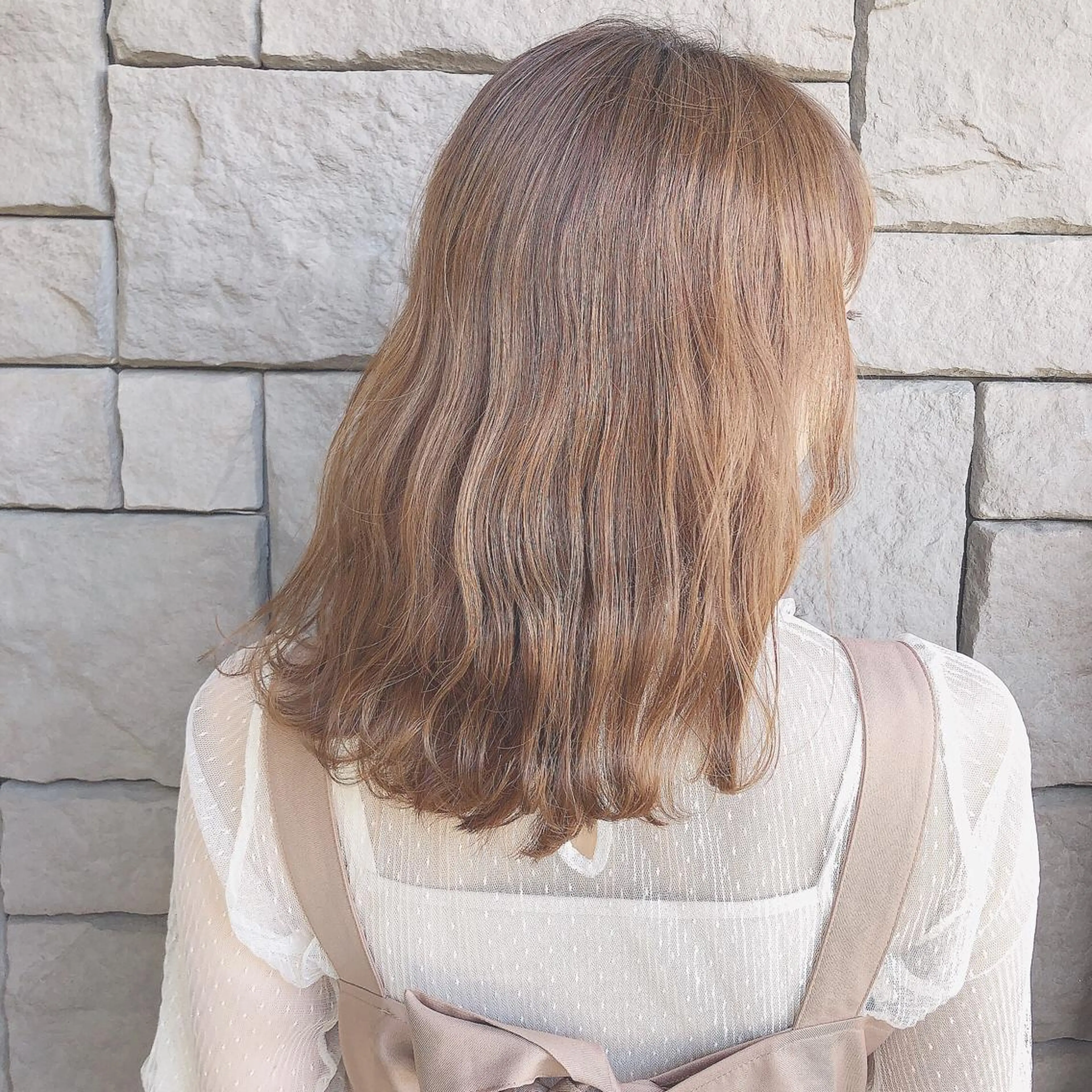 セミロング カラー 店長/mao/ 前髪/顔周りカットのヘアスタイル