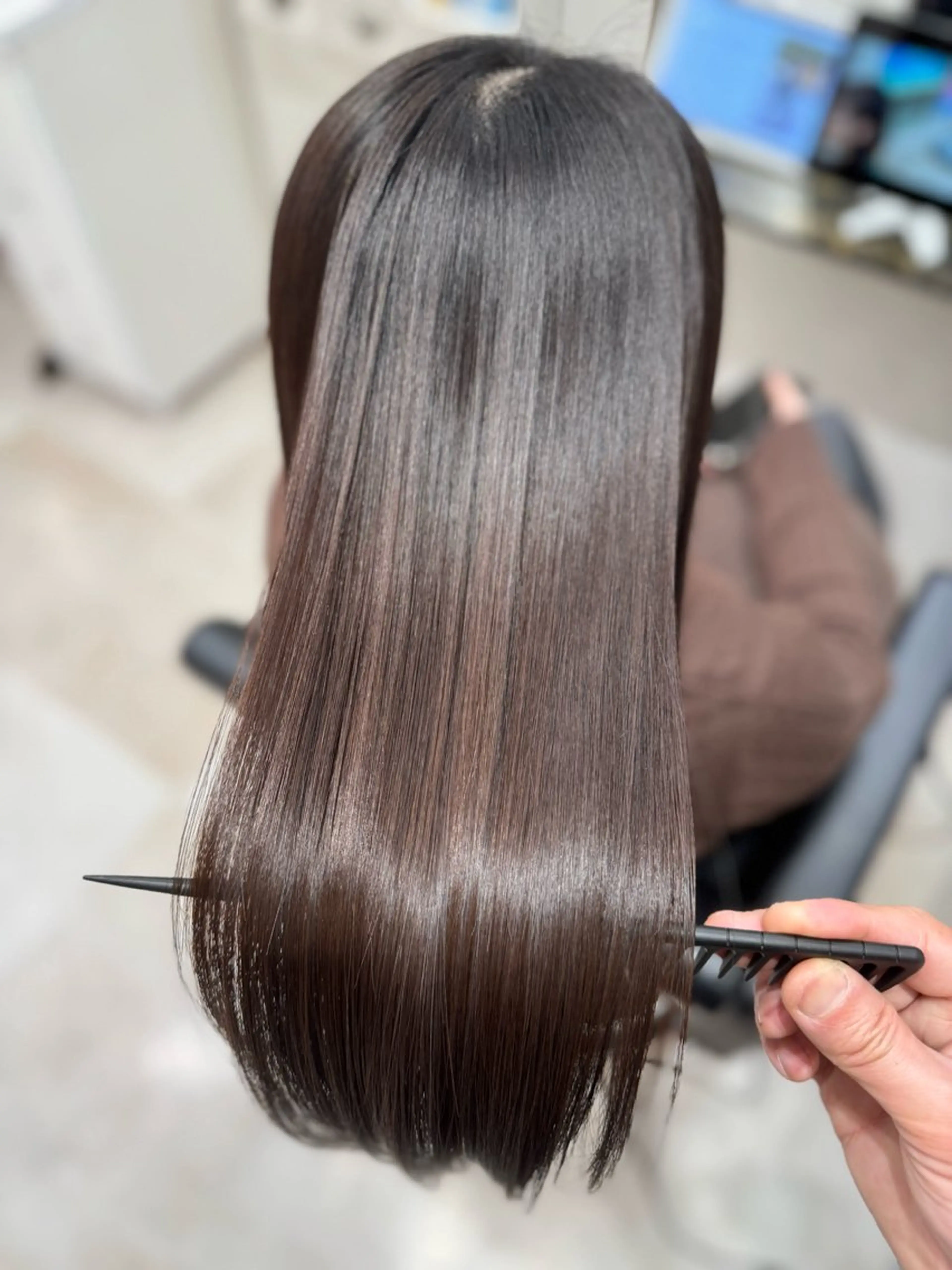 ロング 髪質改善 Dbest hair lounge所属・KEN/関内/似合せ 美髪矯正/髪質改善のヘアスタイル