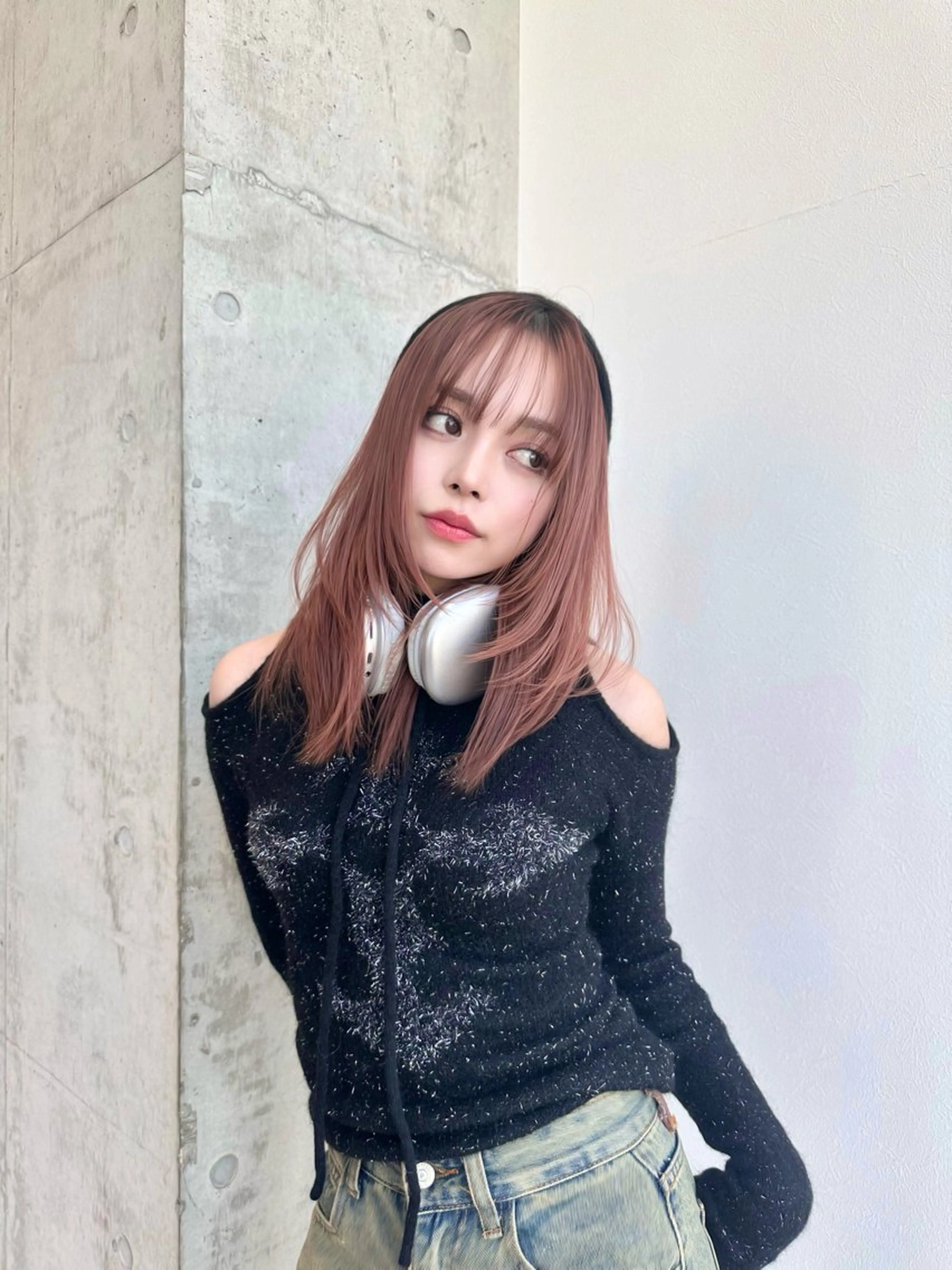 セミロング カラー 韓国風ヘア レイヤーカット KURO/韓国ヘア /レイヤーカットのヘアスタイル