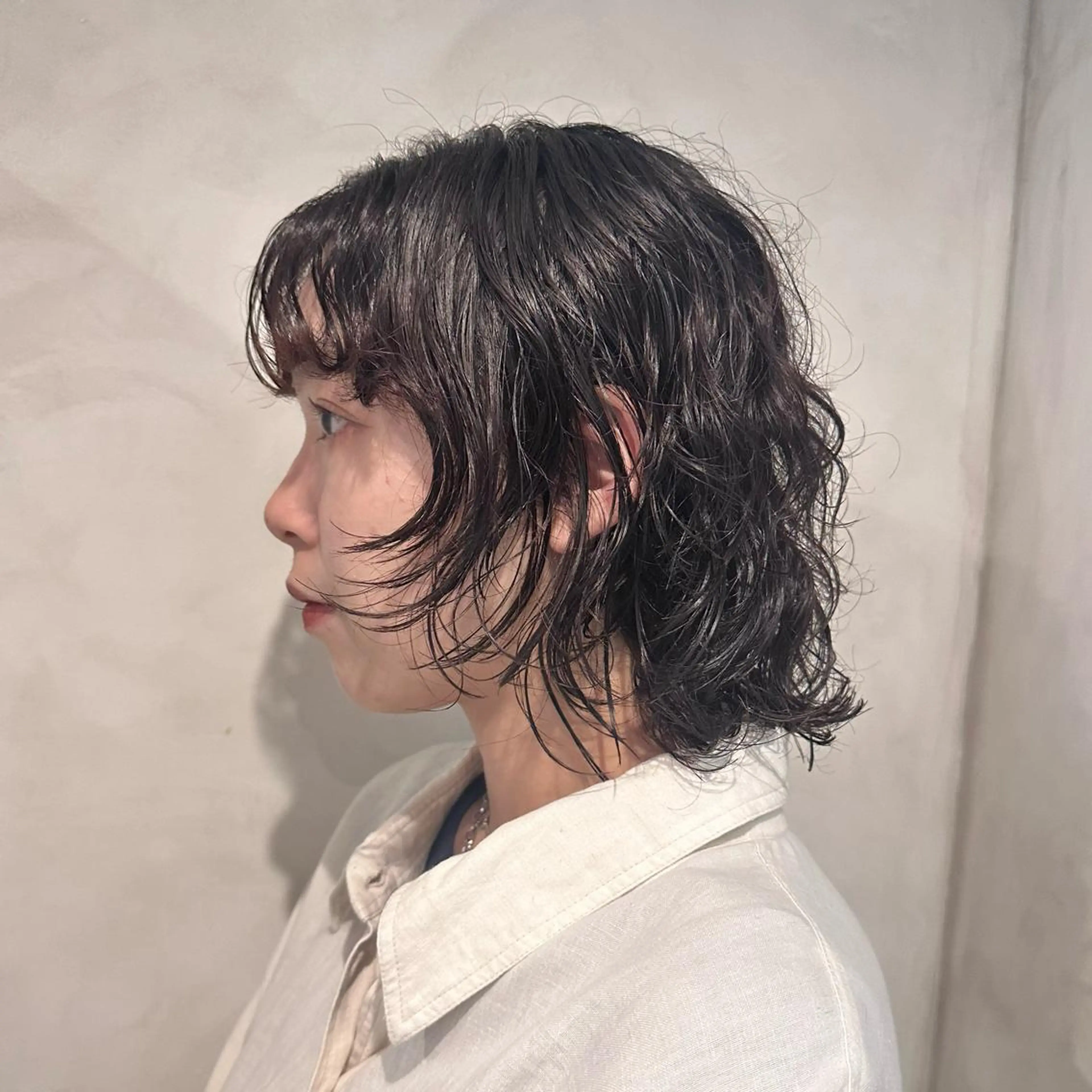 ショート パーマ ボブレイヤー ボブ レイヤーカット カット パーマ トリートメント Aust hair Stella新宿所属・Yuki☺︎パーマ レイヤーカットのヘアスタイル