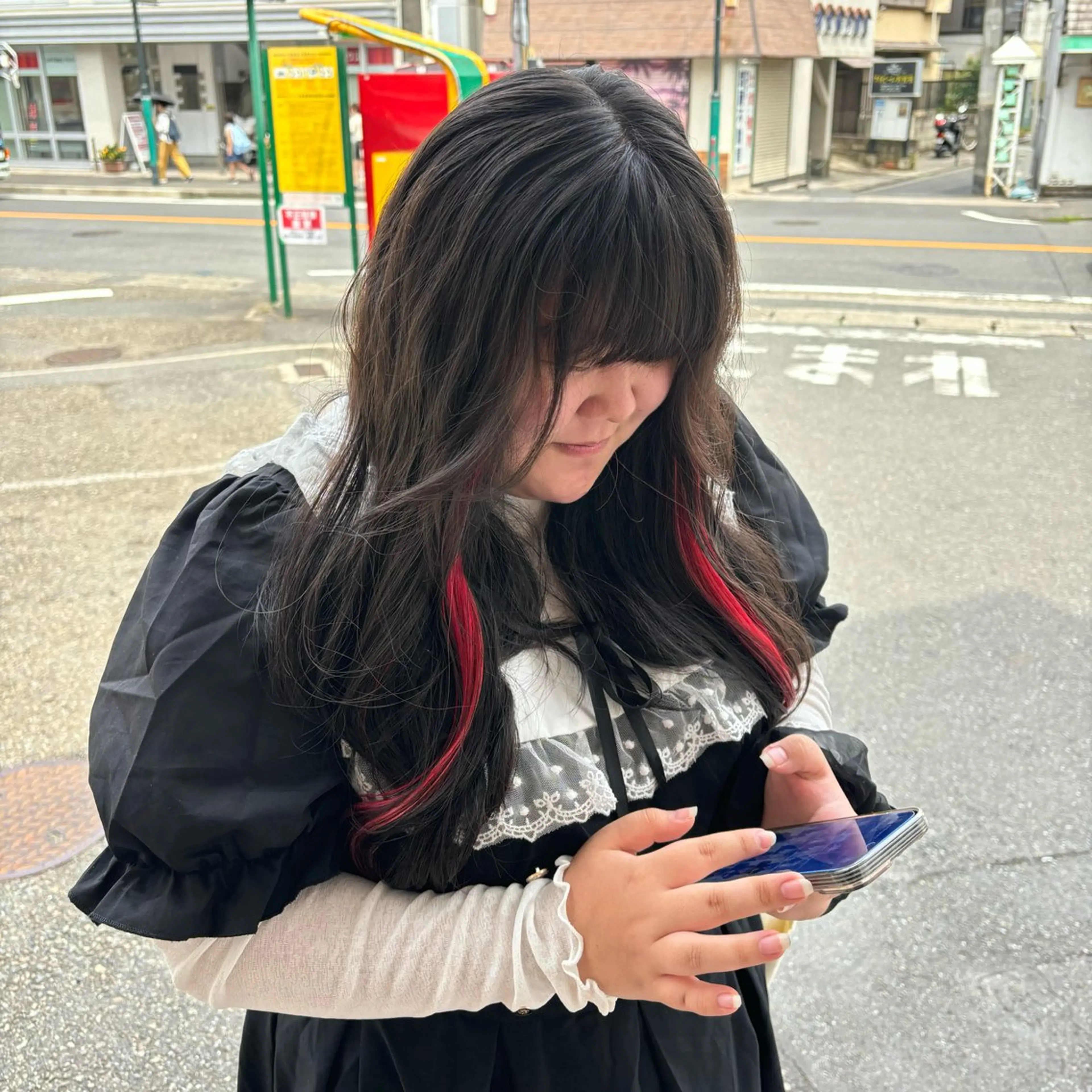 ロング エクステ 🎀ハイトーン/ 艶カラー/夕月🎀のヘアスタイル