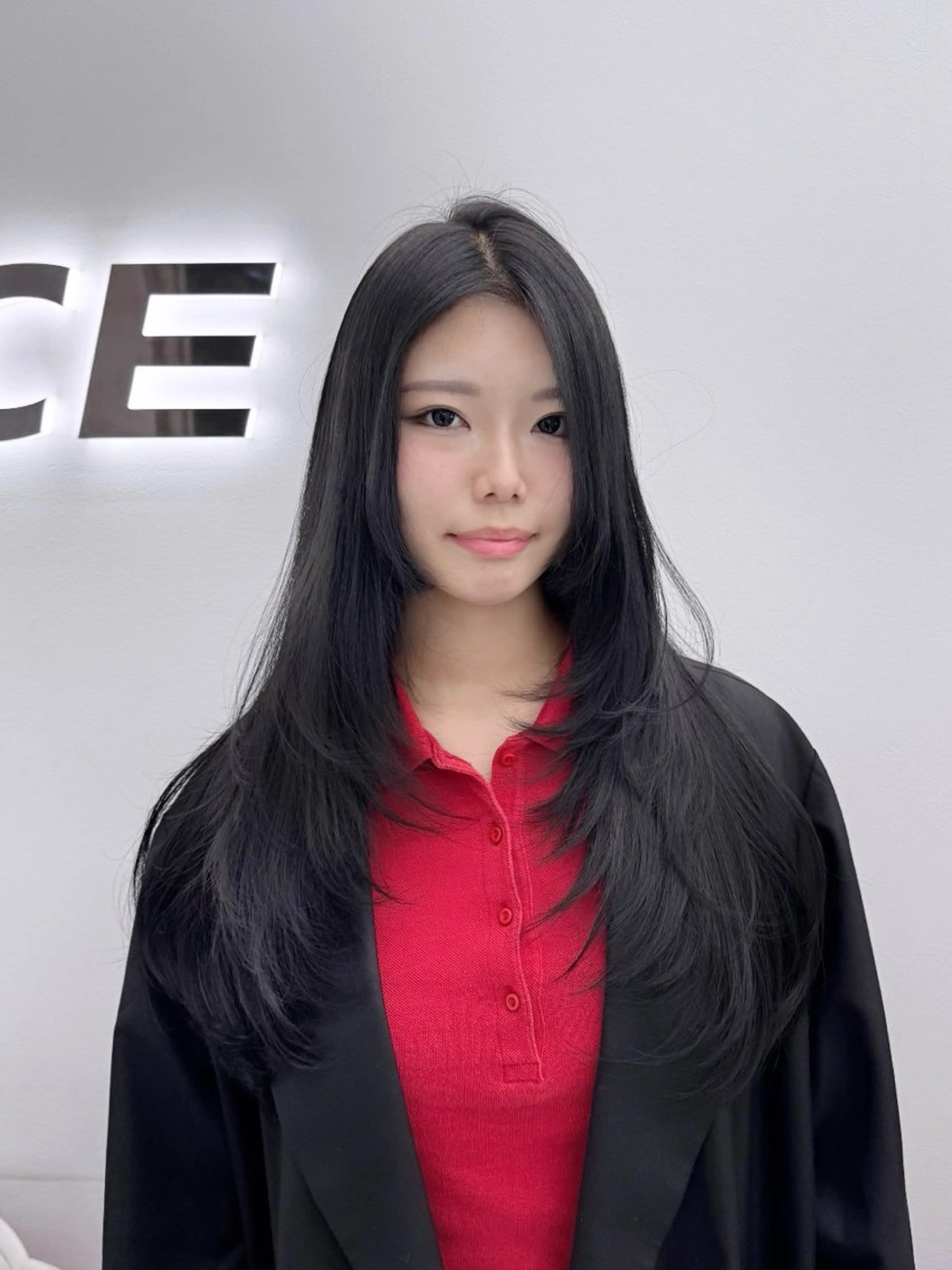 ロング カット ヘアカラー 縮毛矯正 GO TODAY 原宿Verno店所属・韓国系支持率No.1 レイヤー特化/きょうのヘアスタイル