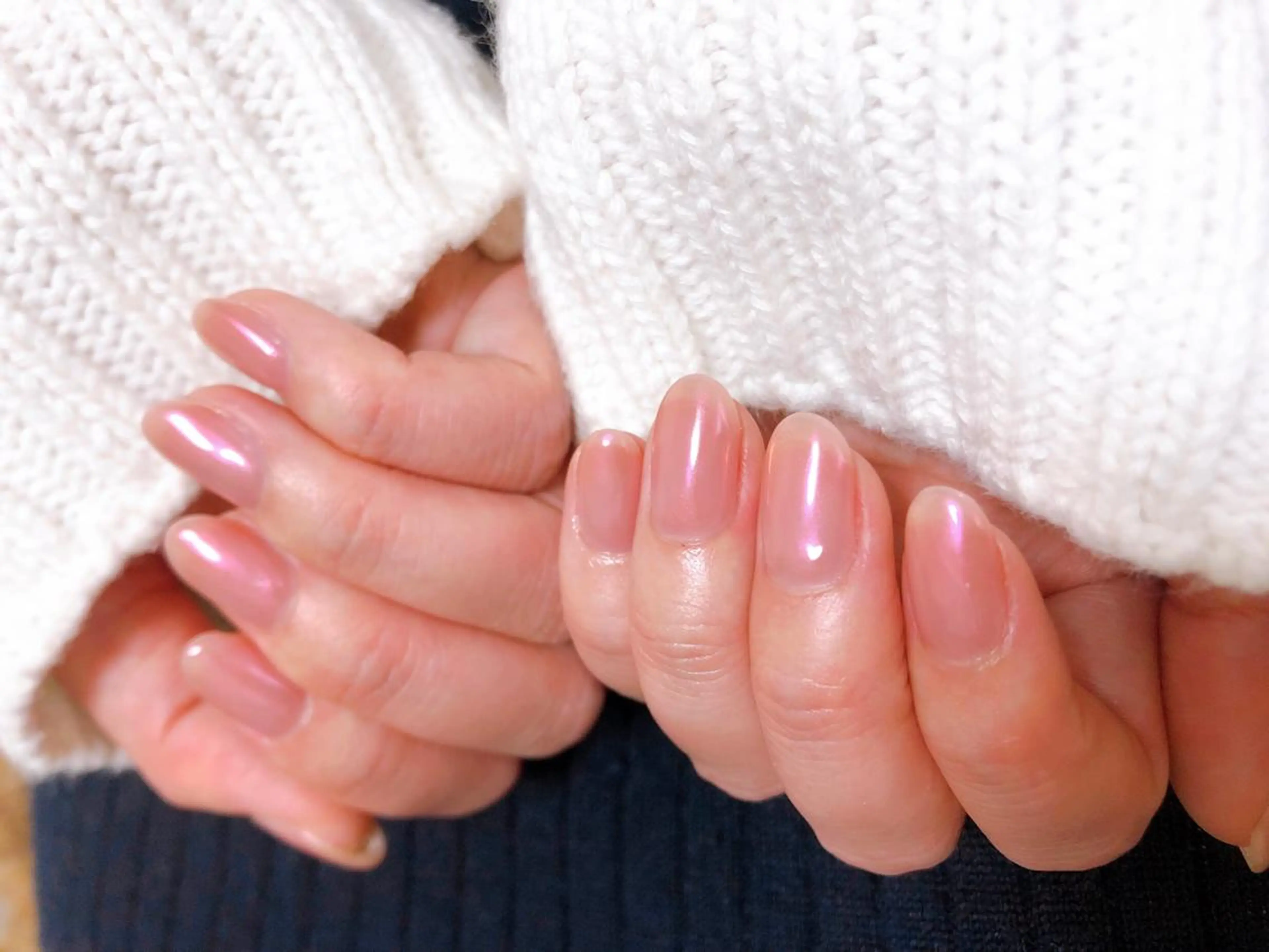 ネイル オーロラネイル ワンカラーネイル ハンドネイル Mogu nail 二子玉川のネイルデザイン