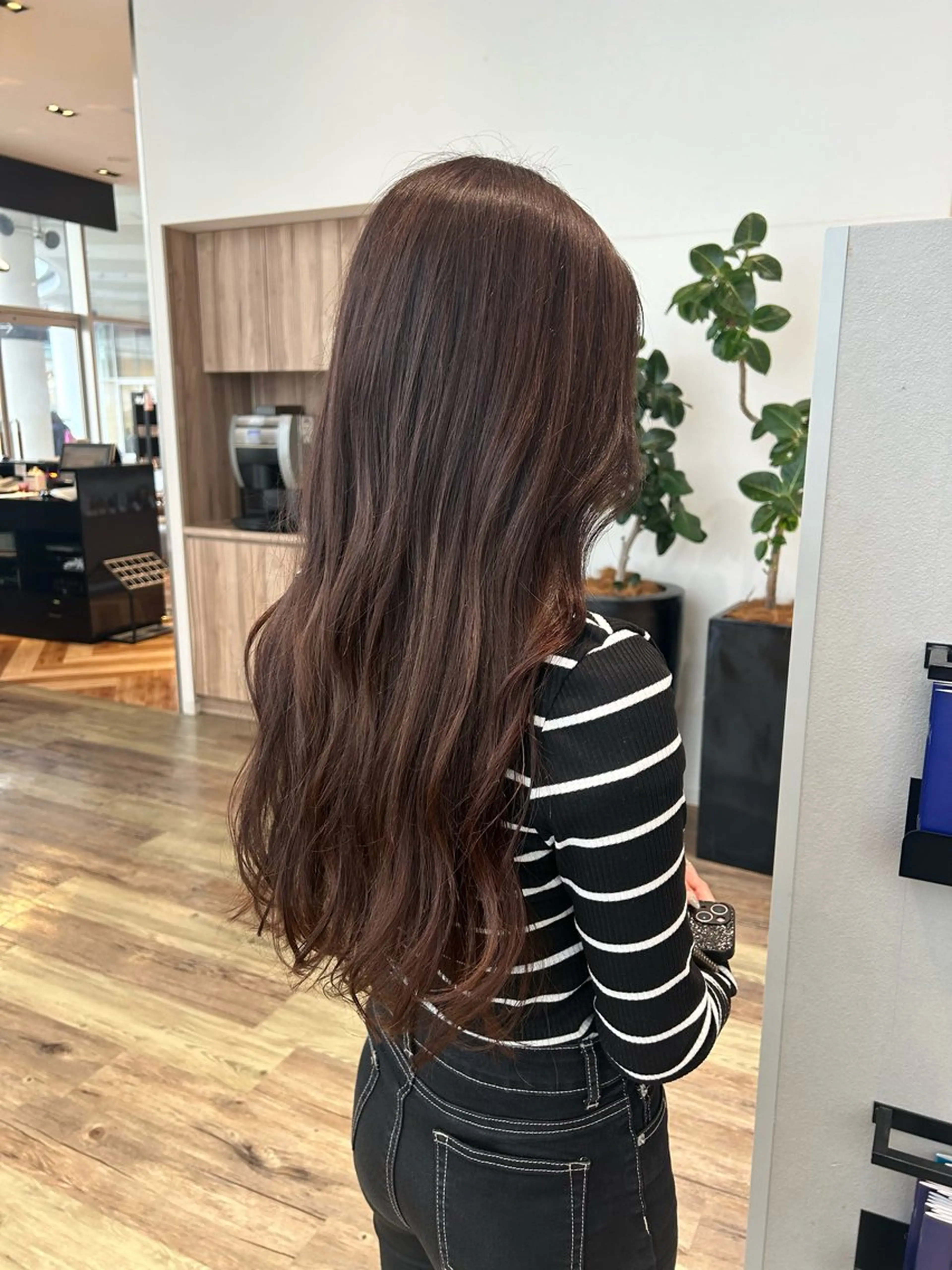 ロング カラー ブラウンカラー ラベンダーカラー カット ヘアカラー ktwo☆ 暗艶髪☆姫野琳のヘアスタイル