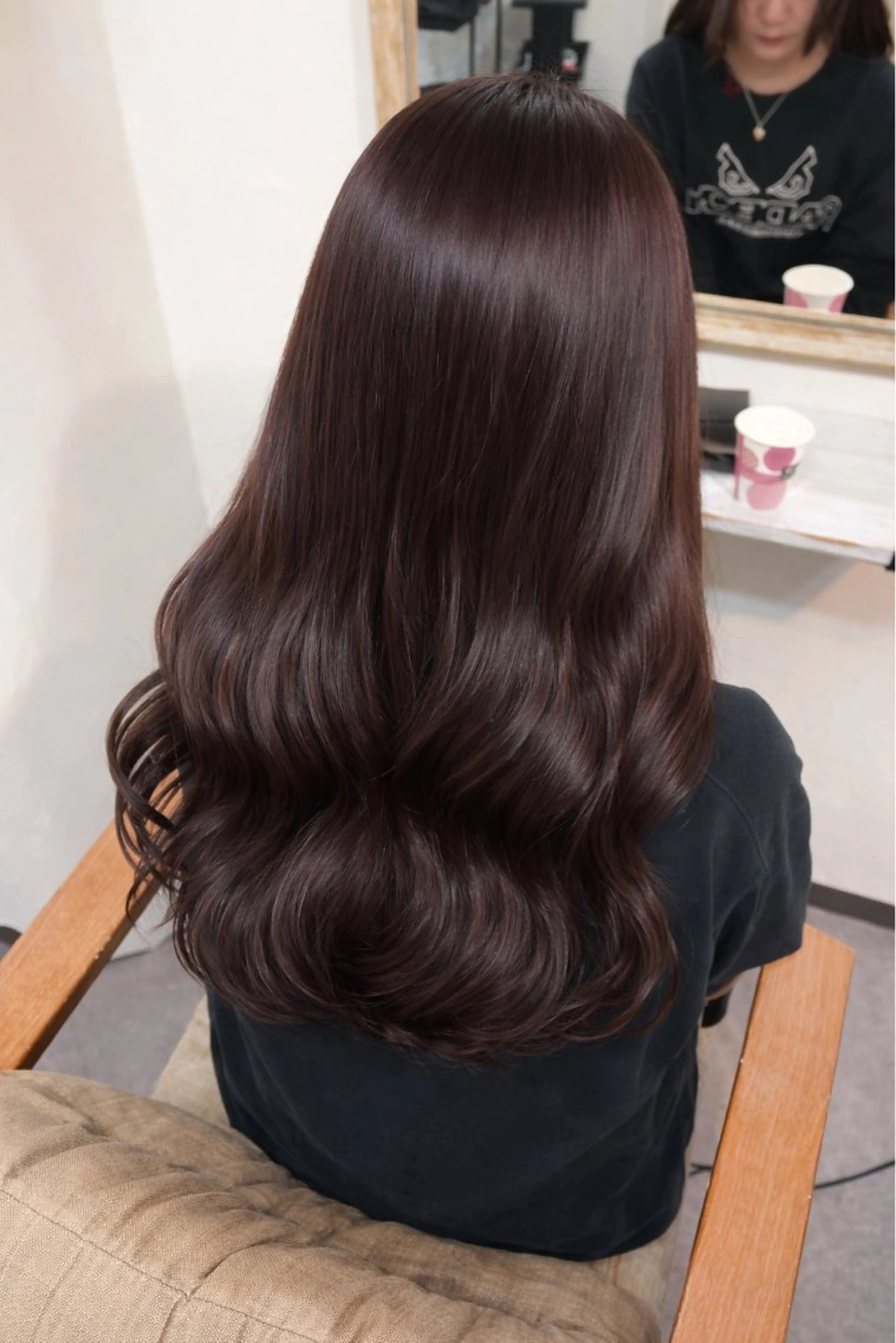 ロング カラー ブラウンカラー チョコレートブラウン 透明感カラー カット ヘアカラー トリートメント Sherry/R 三川町 ayakaのヘアスタイル
