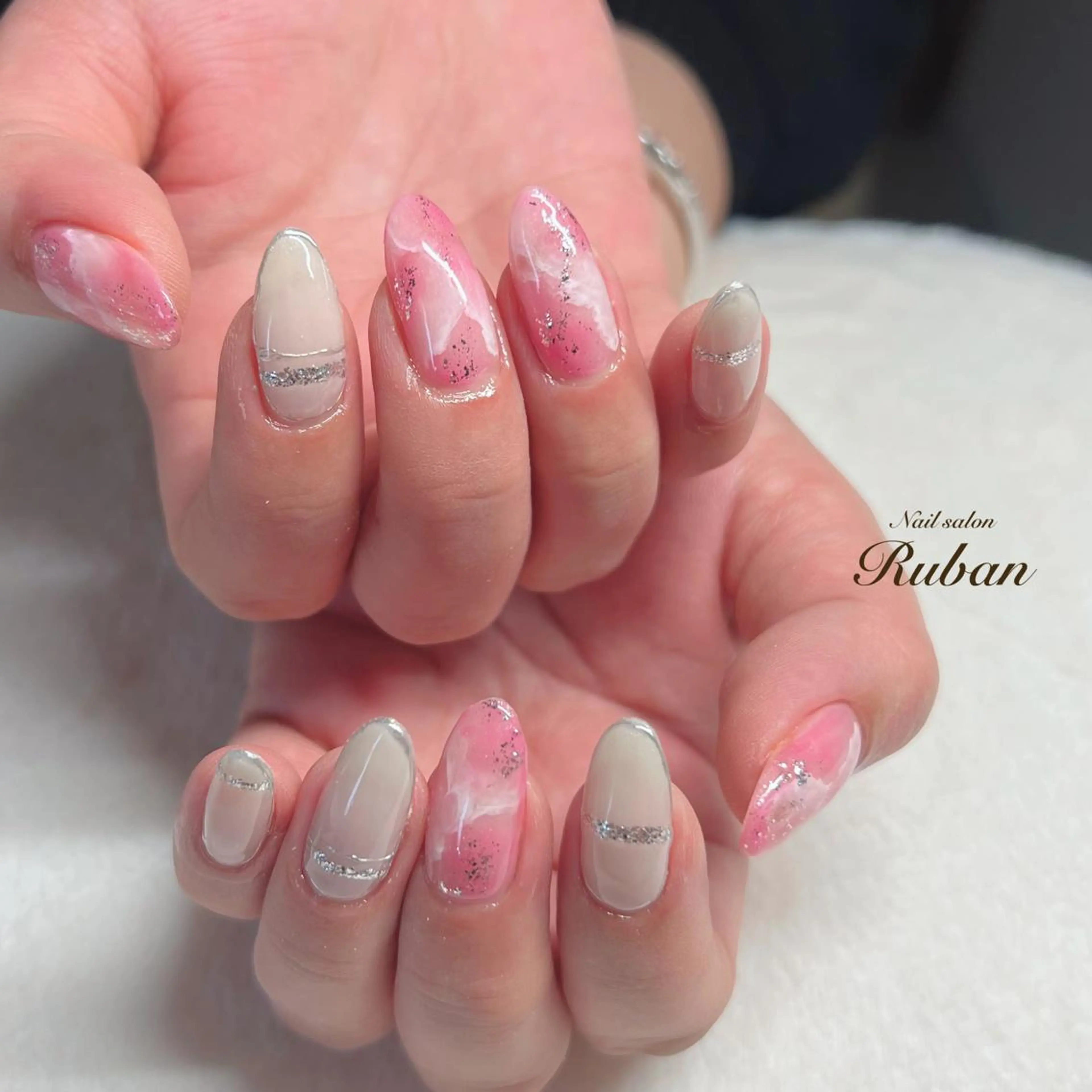 ネイル 大理石ネイル(マーブル) Nail salon Ruban所属・Nail salon Rubanのネイルデザイン