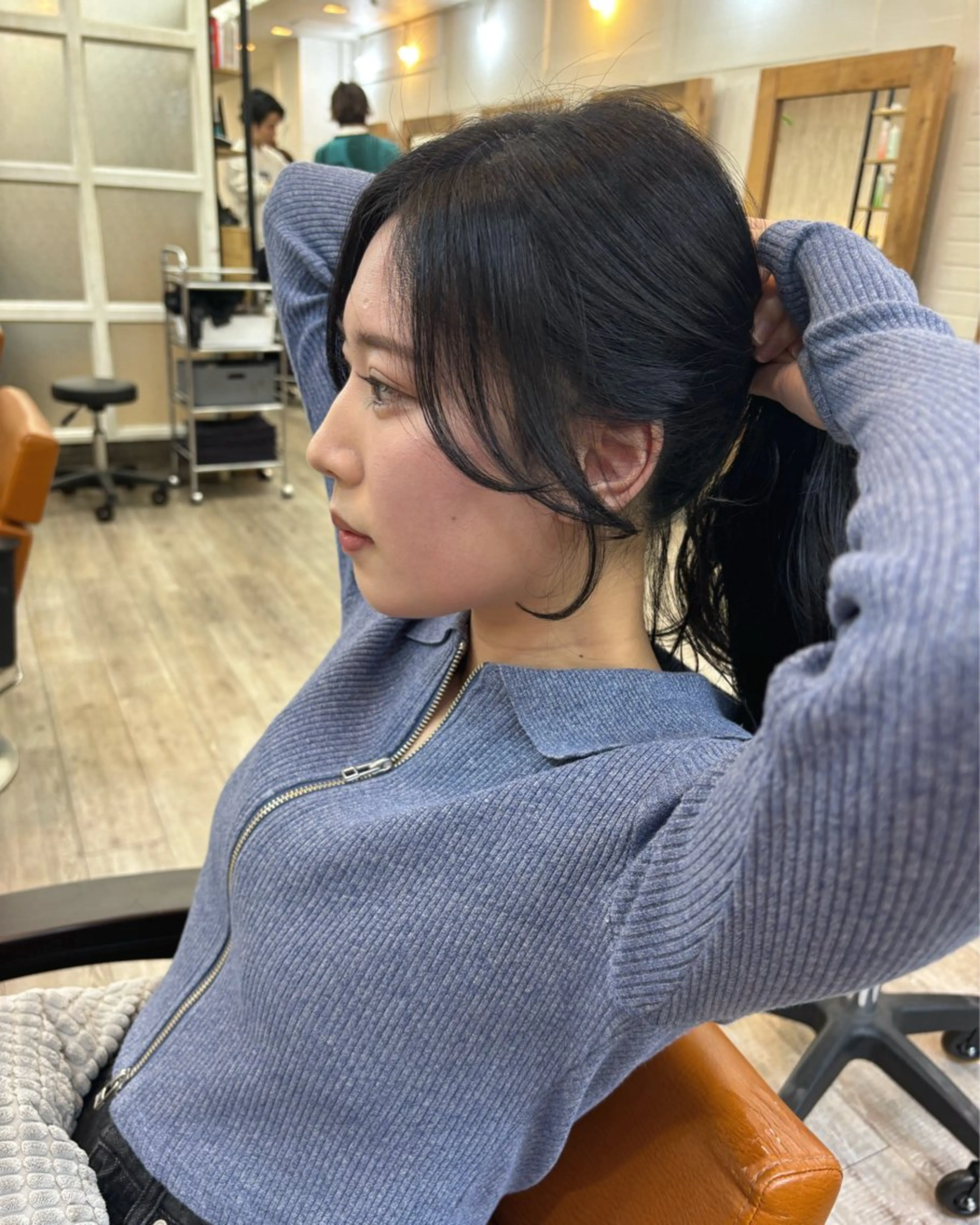 ロング カラー 広島/わかな/ヘア セット/オリーブのヘアスタイル