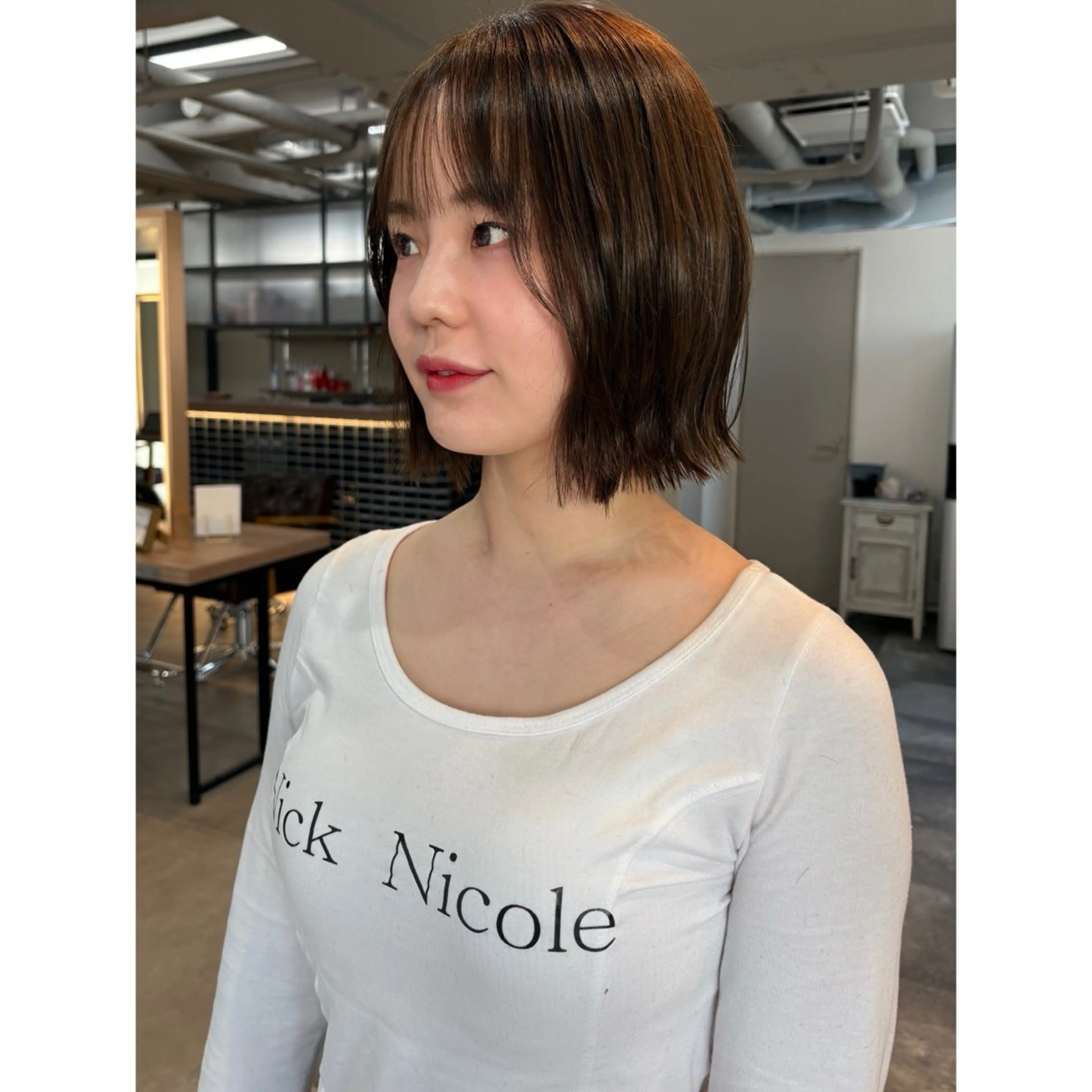 ミディアム 韓国レイヤー/透明感 ♡YUUNAのヘアスタイル