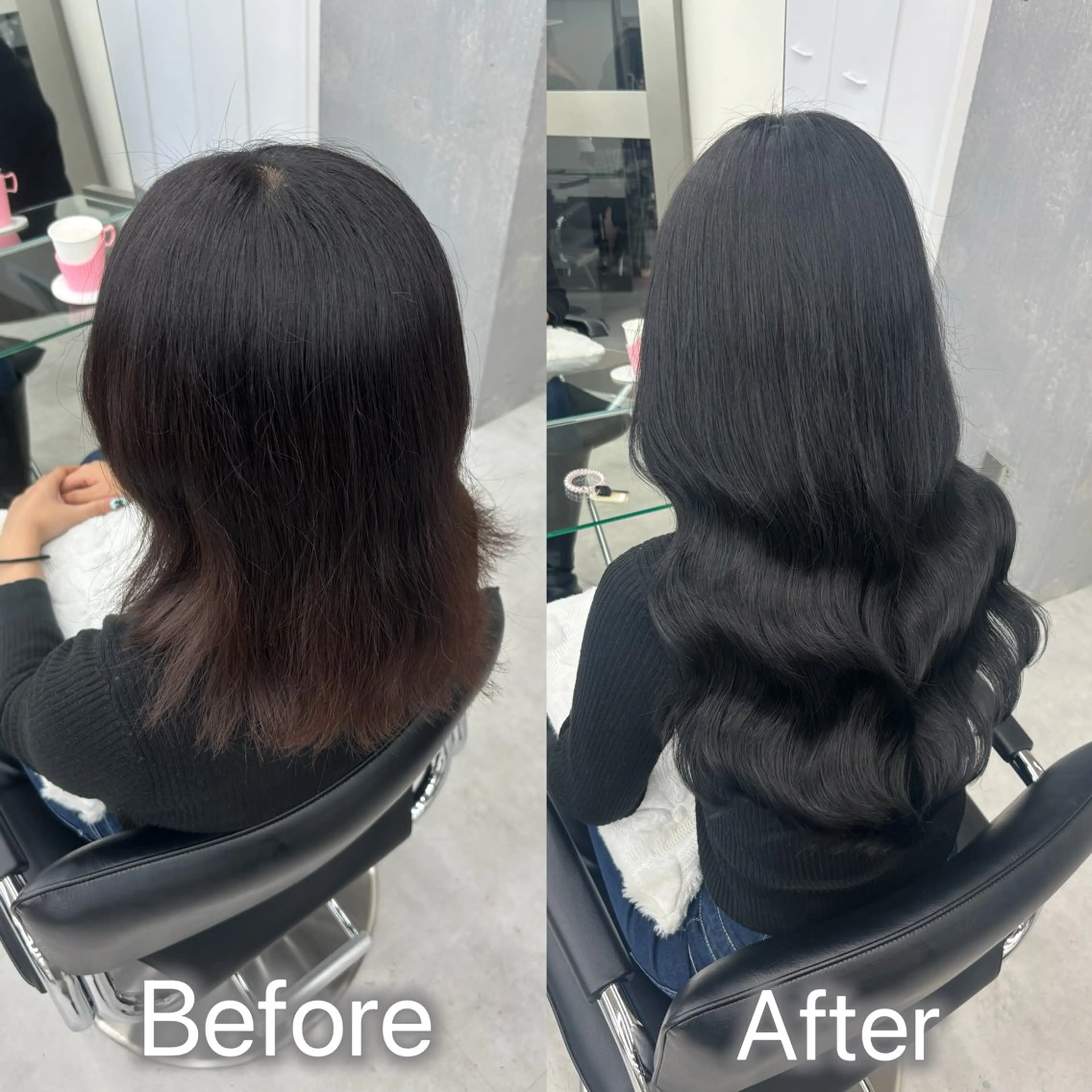 ロング カラー ヘアアレンジ メンズ カット ヘアカラー エクステ ヘアセット シールエクステ🎀 羽エクステ🌙しぇるのヘアスタイル