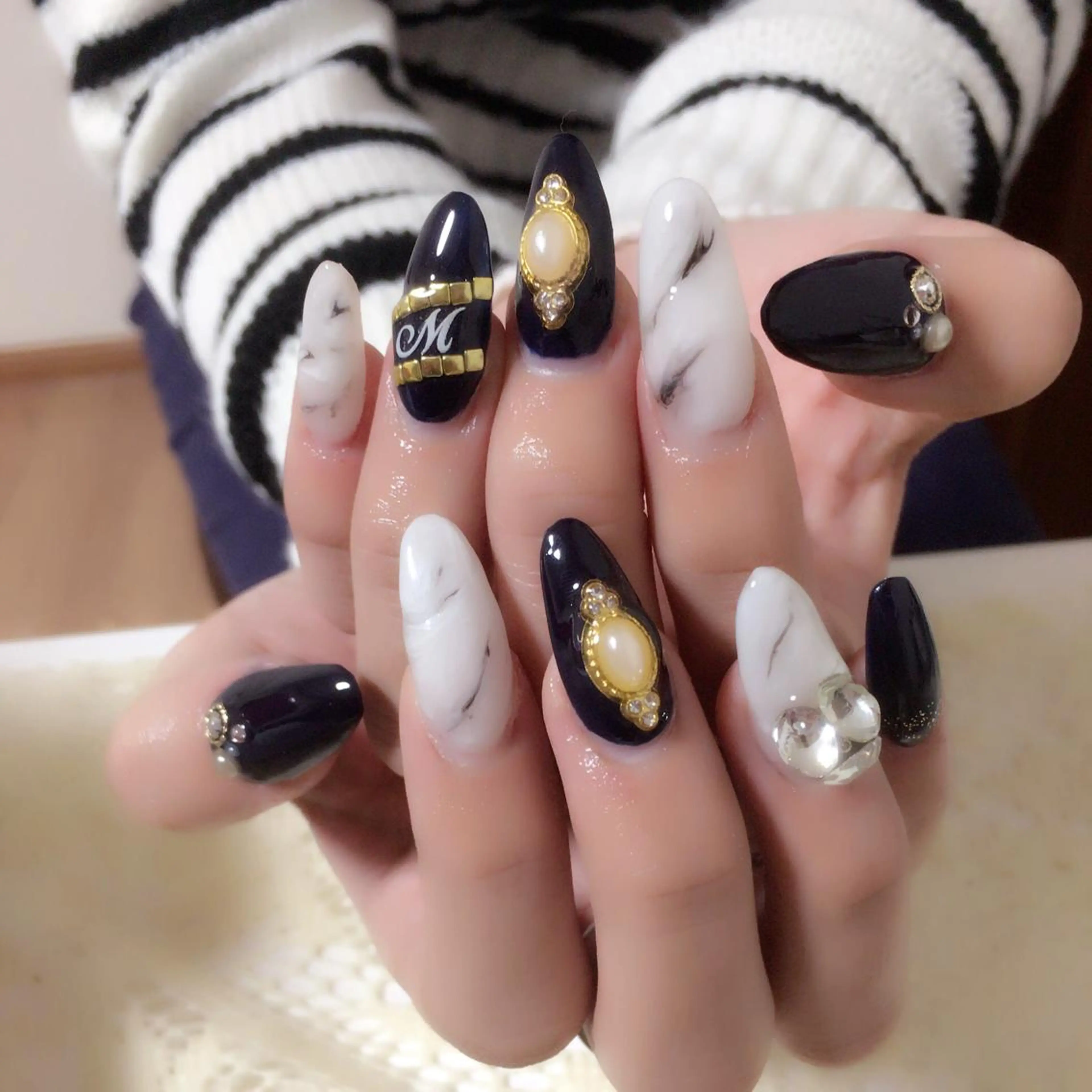 ネイル スカルプネイル 藤 あやのネイルデザイン