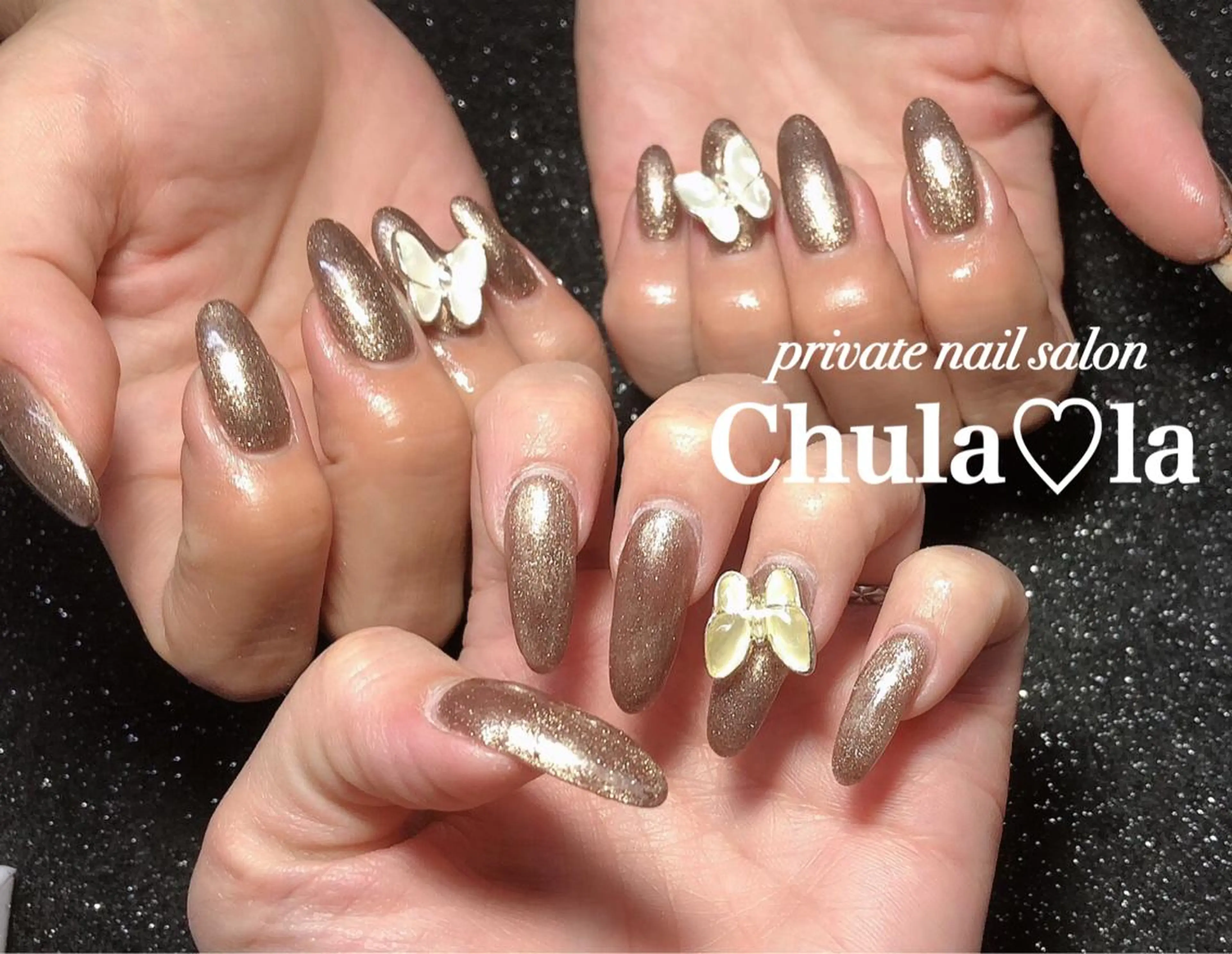 ネイル おそろいネイル ハンドネイル Chula♡la 豊見城市高安のネイルデザイン