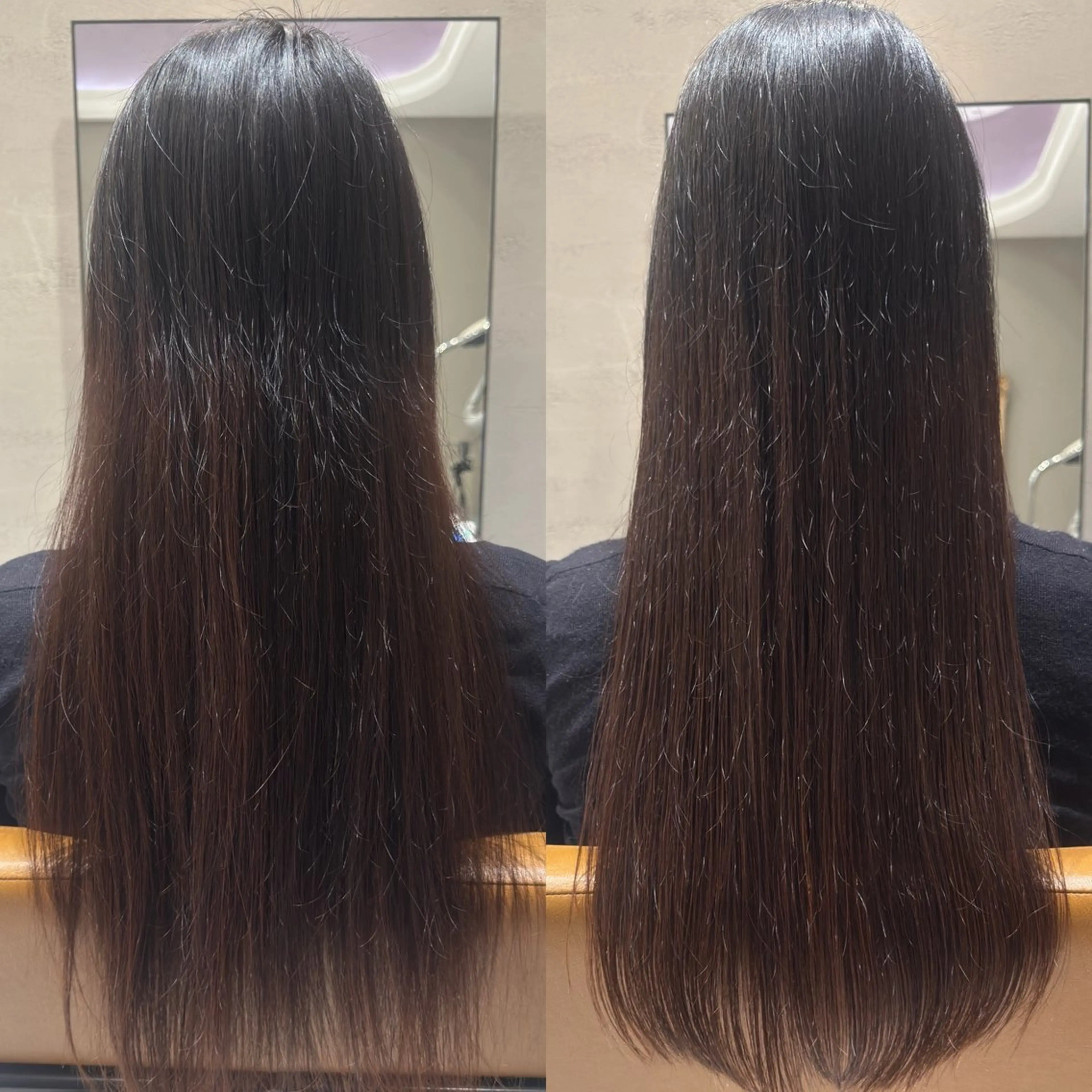 ロング カット 頭から整える美容師 松田のヘアスタイル