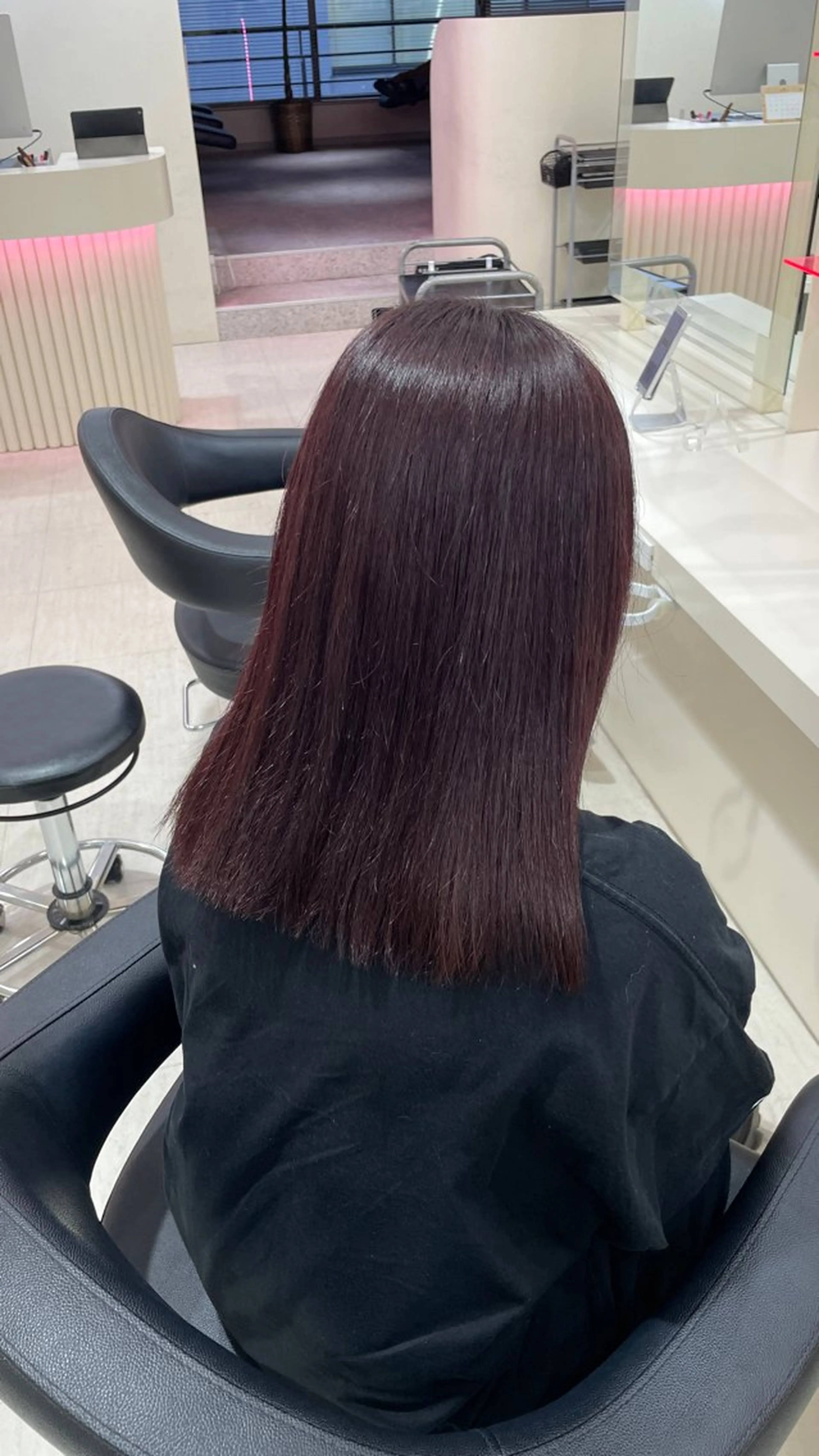 ロング ヘアカラー トリートメント ヘアセット 💗暖色カラー💗 ツヤ髪💗Mayaのヘアスタイル