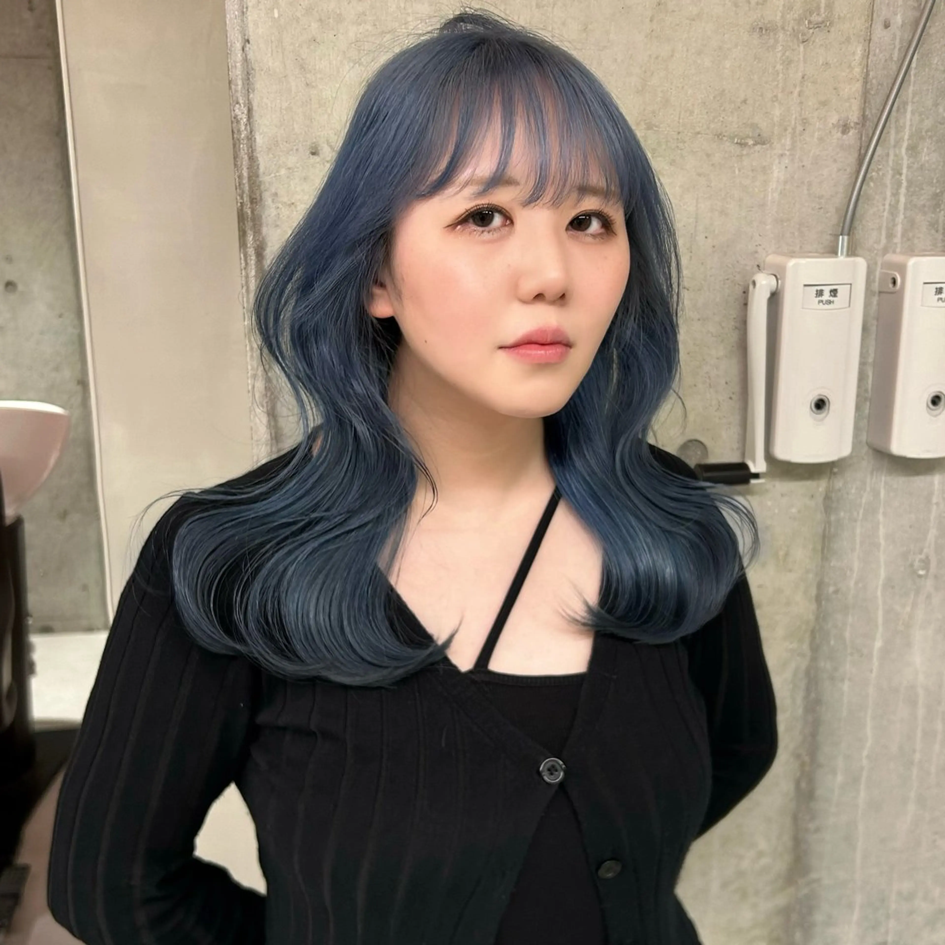 セミロング カラー カット ヘアカラー ツヤハイトーン/ レイヤー💫mayuのヘアスタイル