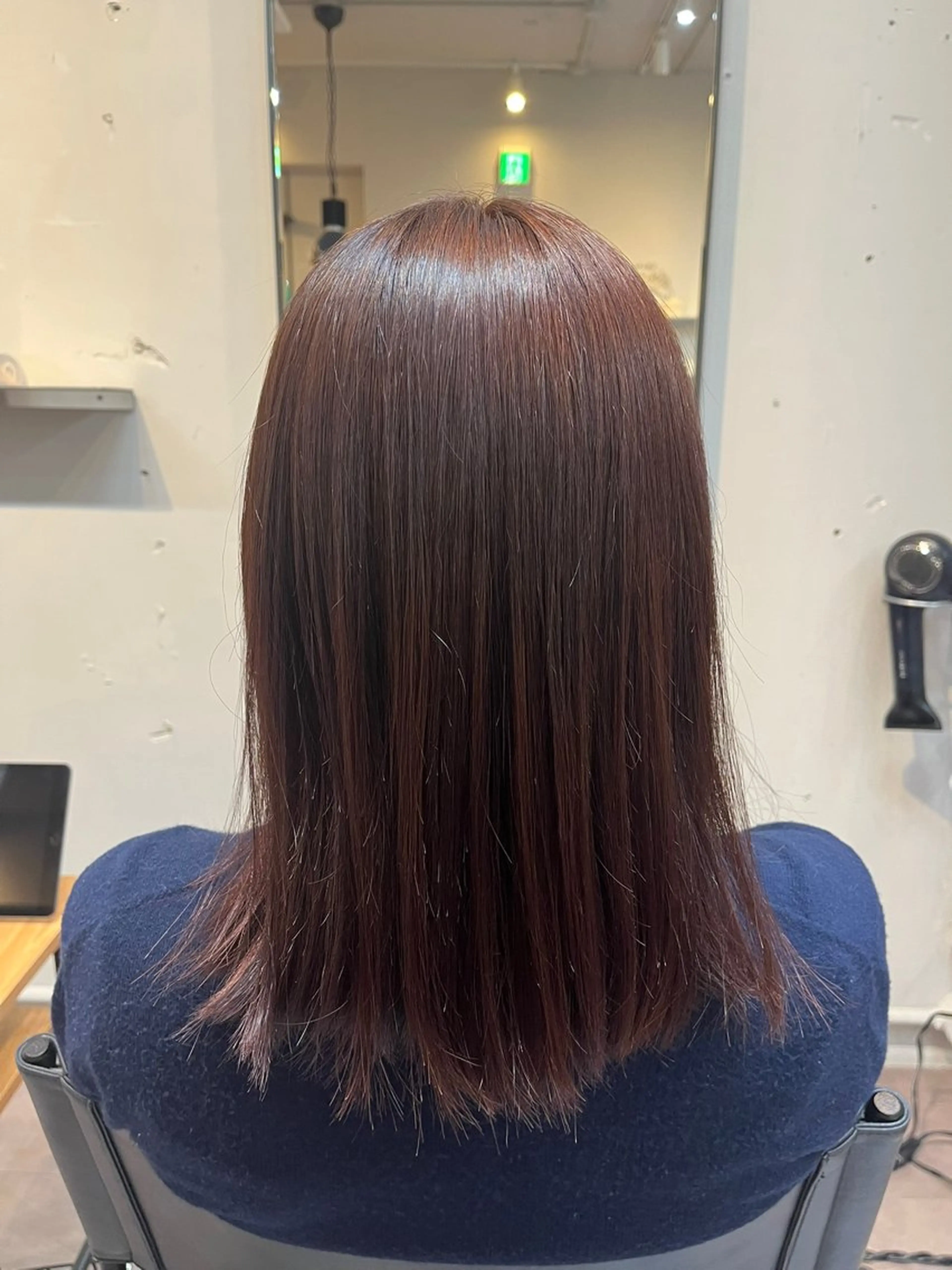 セミロング カラー 伊東 愛理のヘアスタイル