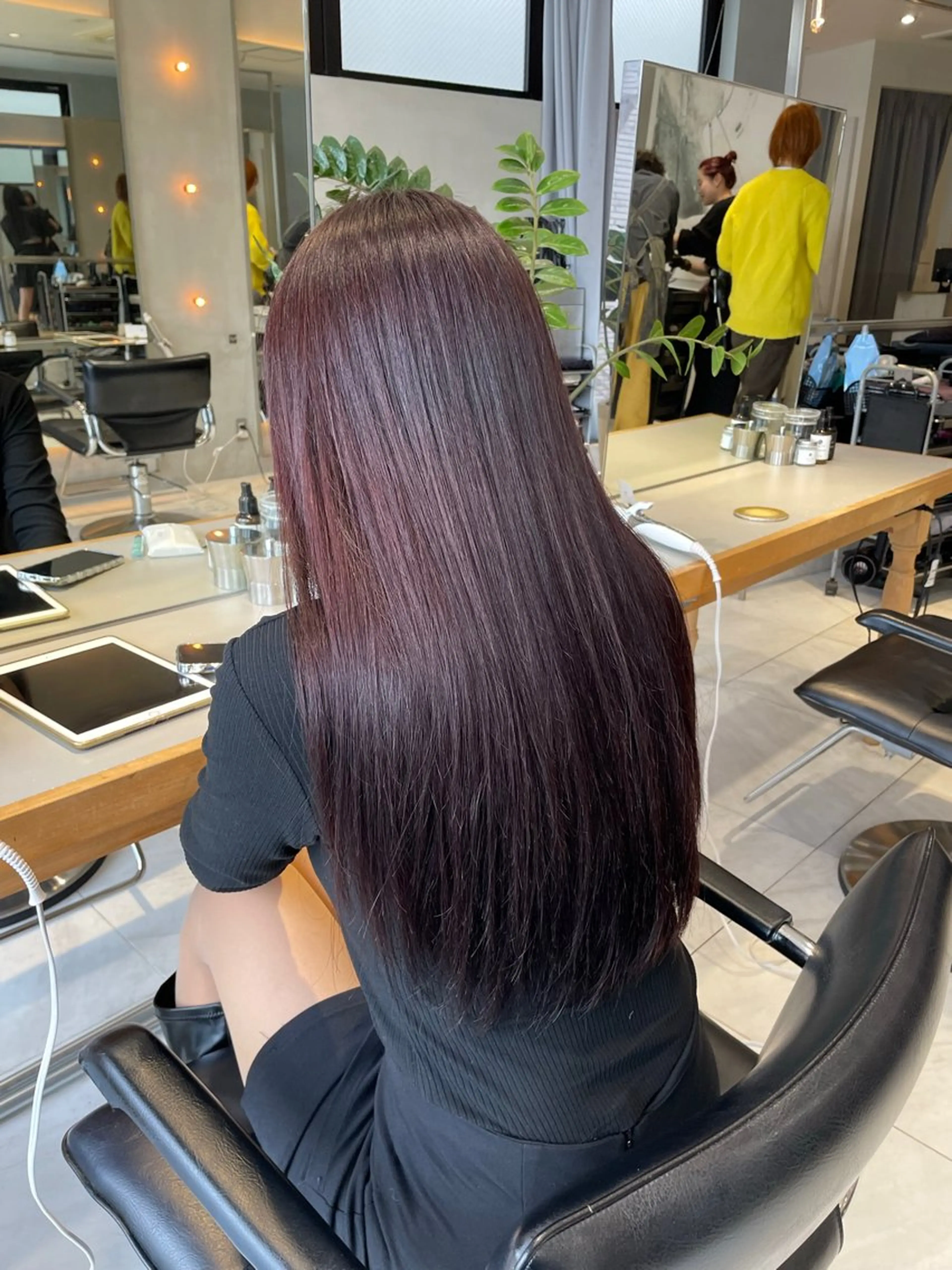 ロング カラー ヘアアレンジ ラベンダーカラー ラベンダーピンク ピンクカラー カット ヘアカラー ヘアセット 艶髪/レイヤーカット 🐣misakiのヘアスタイル