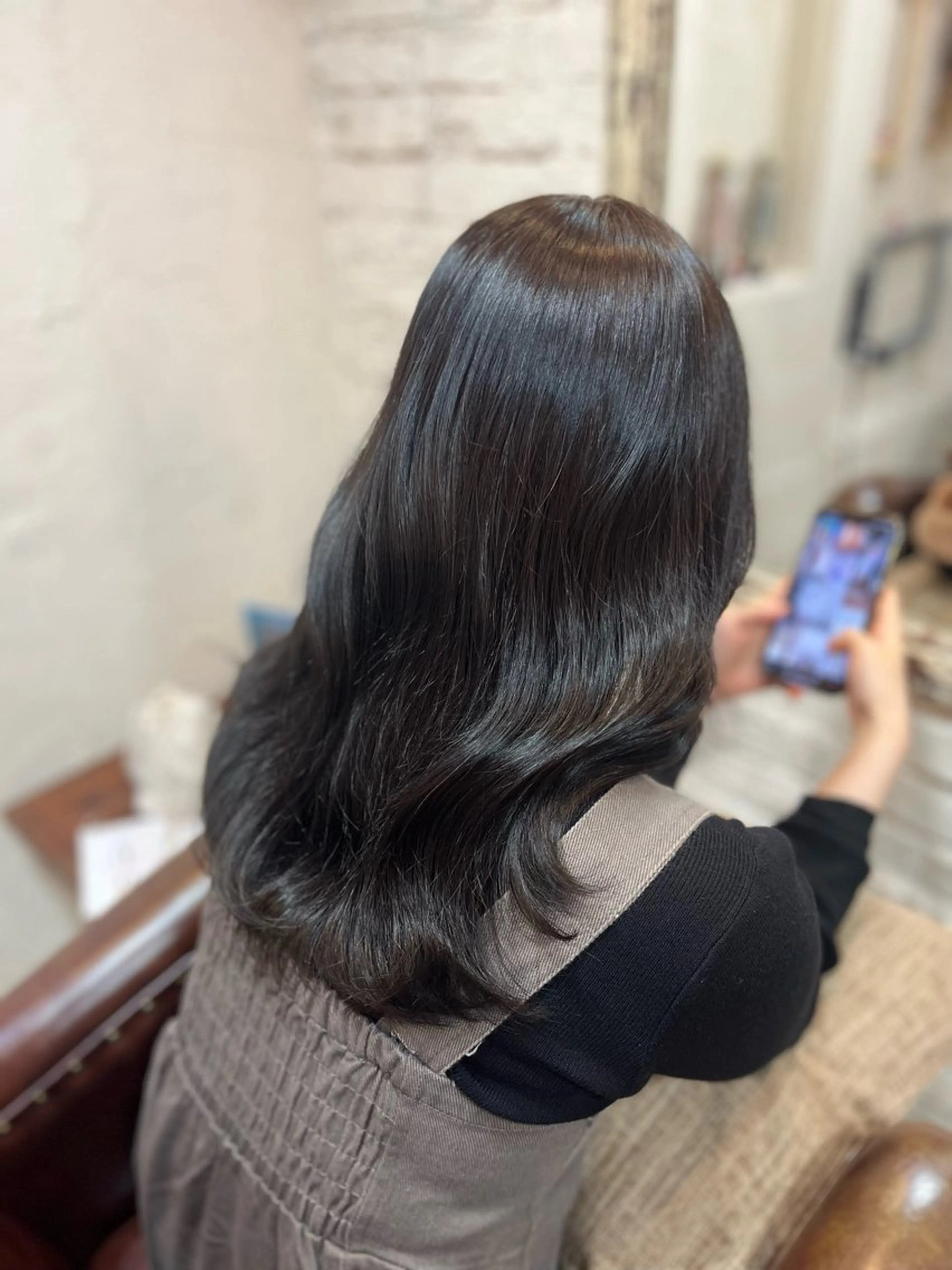 セミロング Belle 並木通り店所属・rena/ パーマ/カラーのヘアスタイル