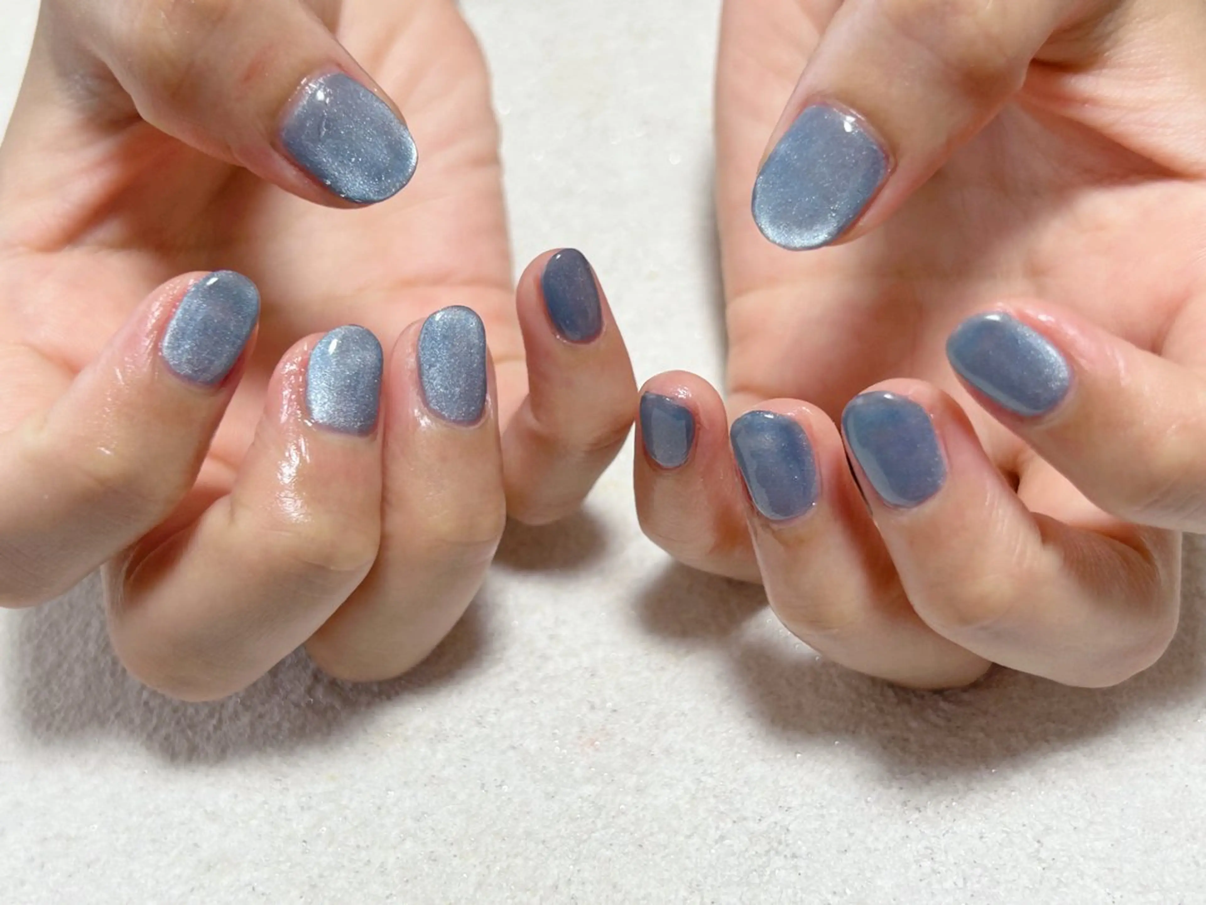 ネイル オーロラネイル フットネイル フレンチネイル ジェルネイル 韓国ネイル ハンドネイル Mogu nail 二子玉川のネイルデザイン