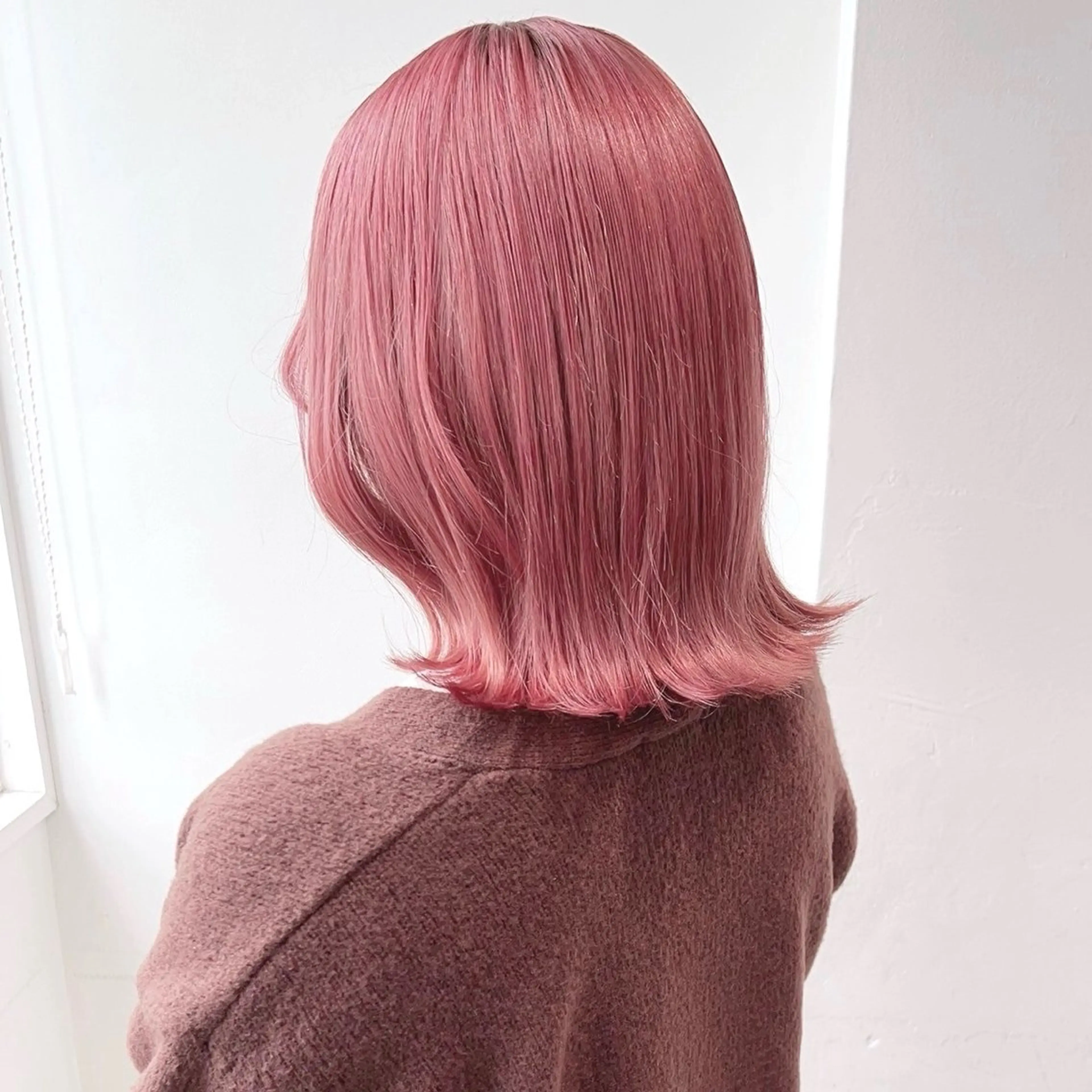 セミロング カラー ヘアアレンジ 赤み消しブラウン プロ🐿けんご🐿のヘアスタイル