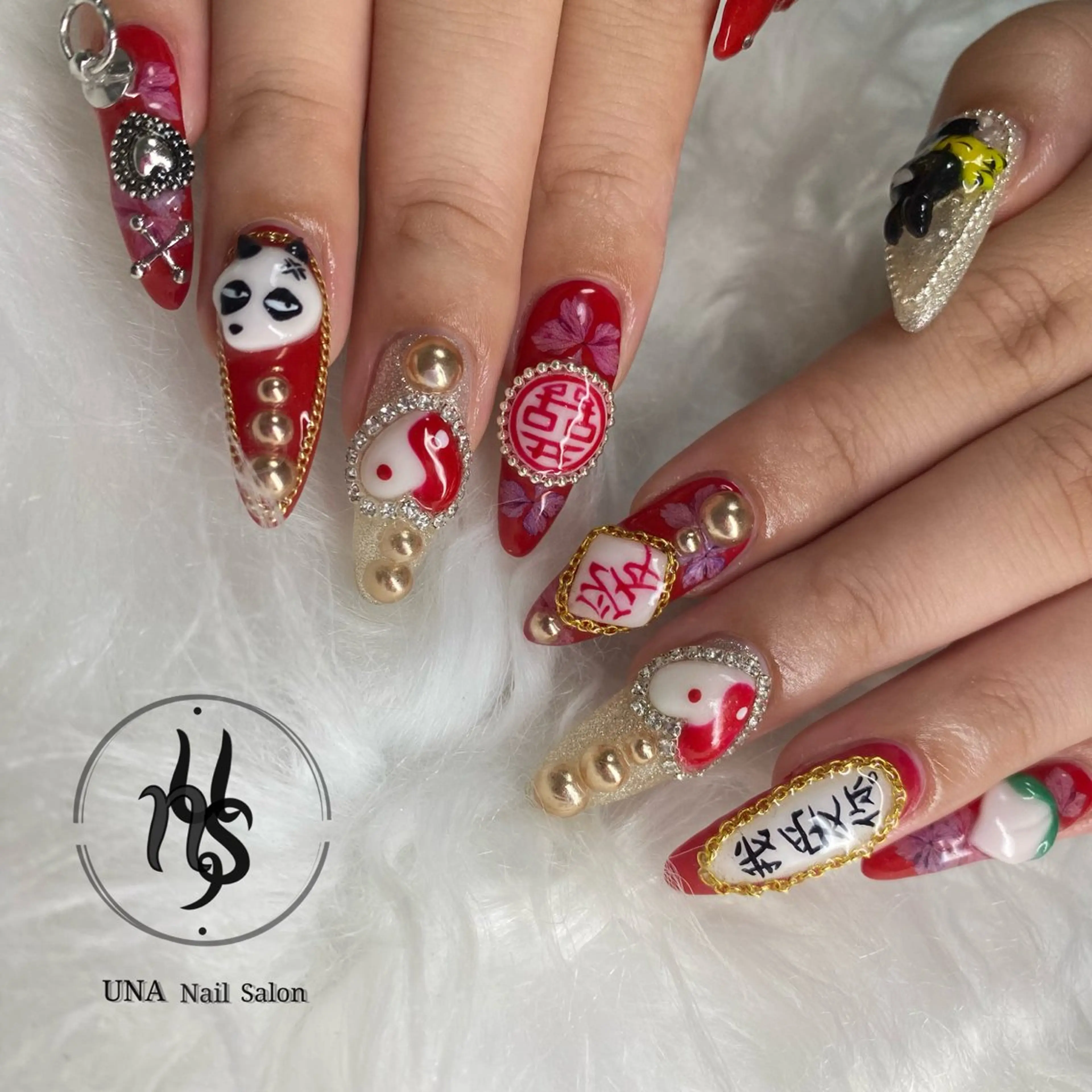 ネイル アートネイル フレンチネイル ジェルネイル グラデーション ロングネイル ハンドネイル una nail salonのネイルデザイン