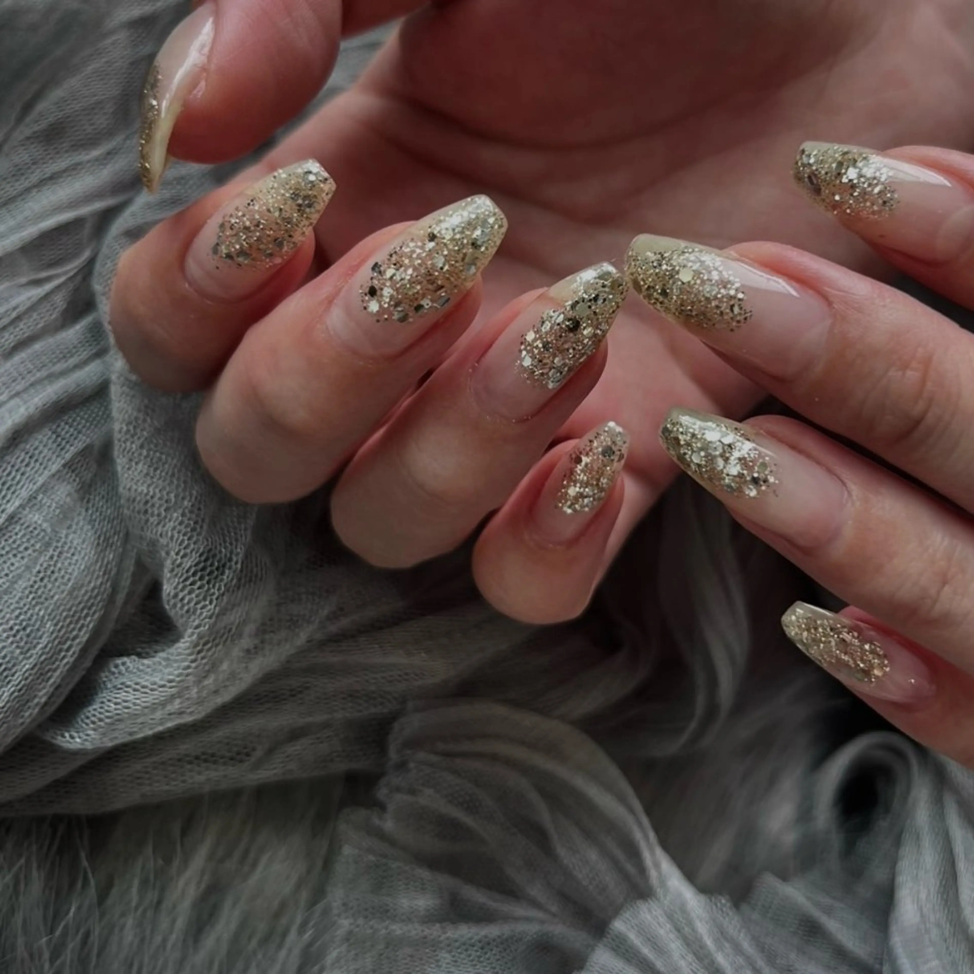 グリッターネイルの写真