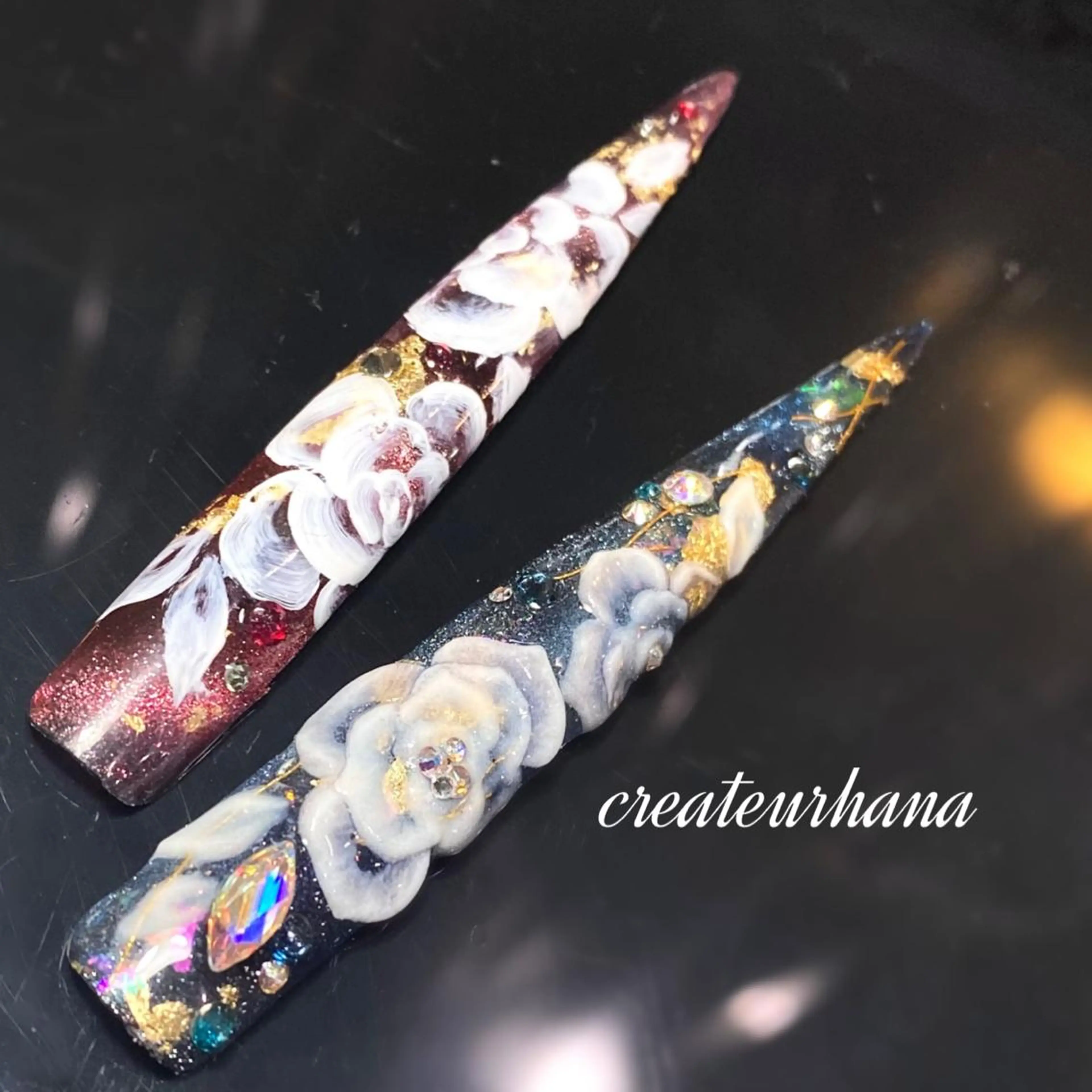 ネイル クレアトゥール華 都賀店所属・三橋 結菜のネイルデザイン