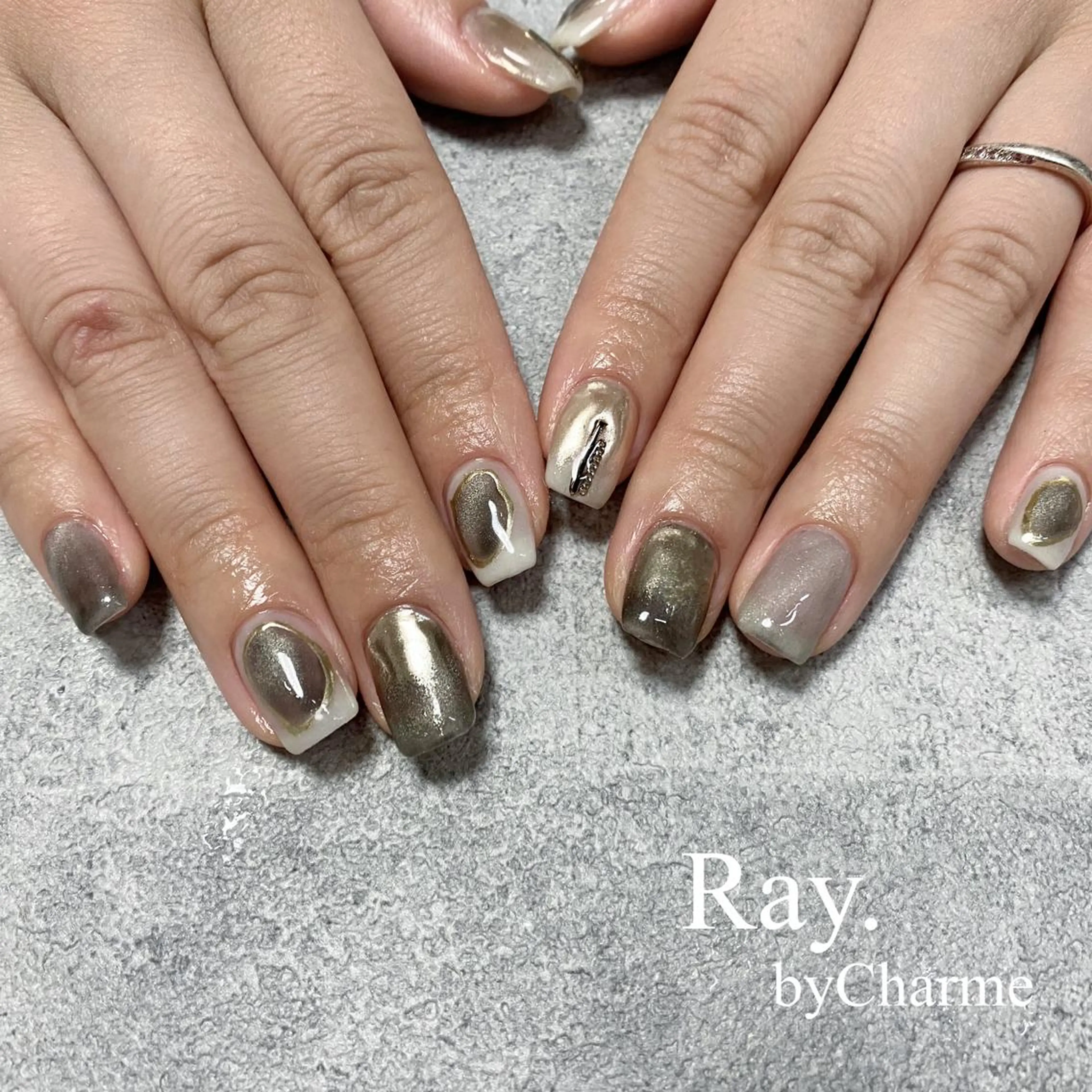 ネイル Ray. /綺麗目ニュアンスのネイルデザイン