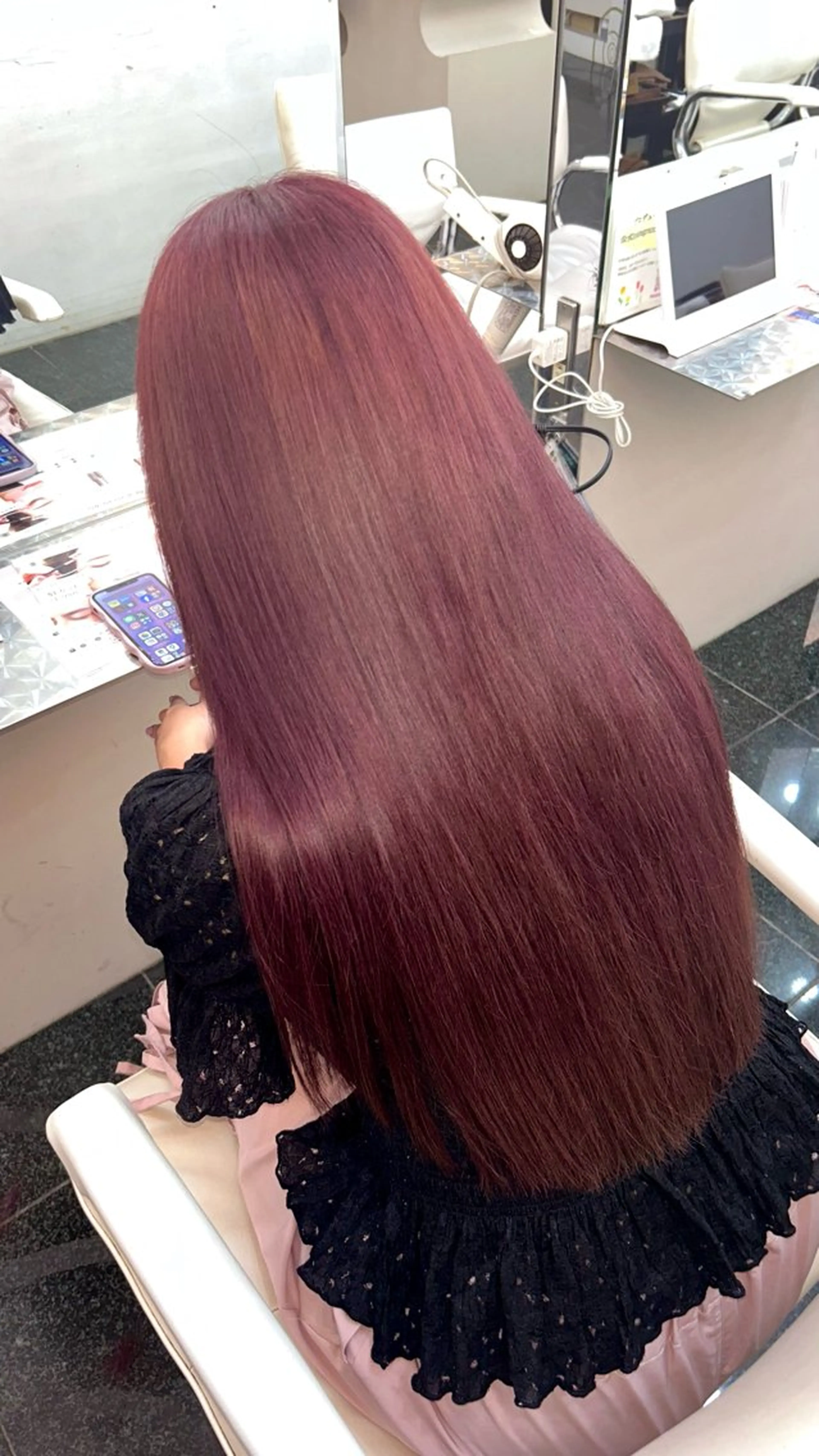 カラー ヘアカラー ✨🦄韓国風レイヤ ー🦄✨林あかりのヘアスタイル