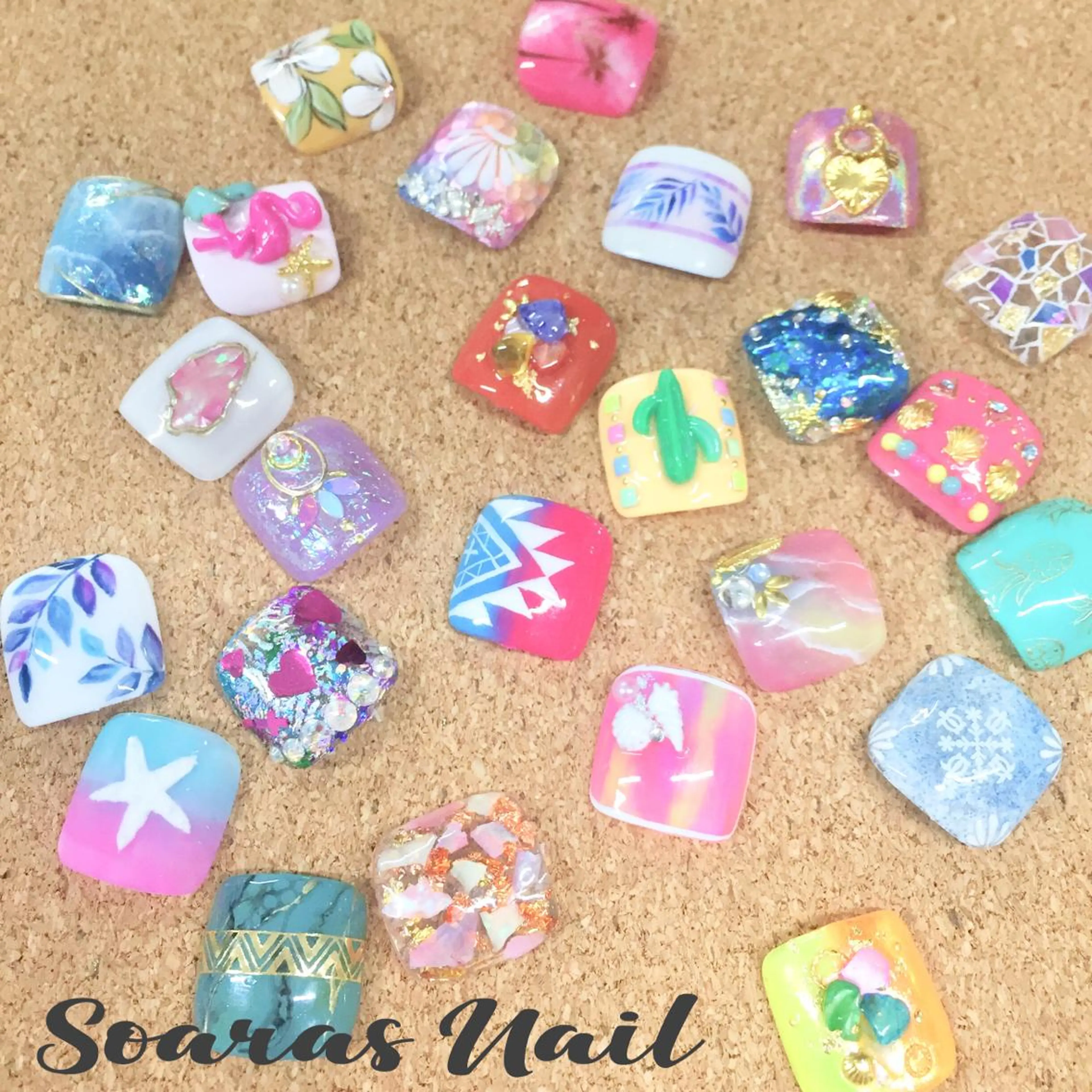 ネイル フットネイル ジェルネイル soaras nailのネイルデザイン