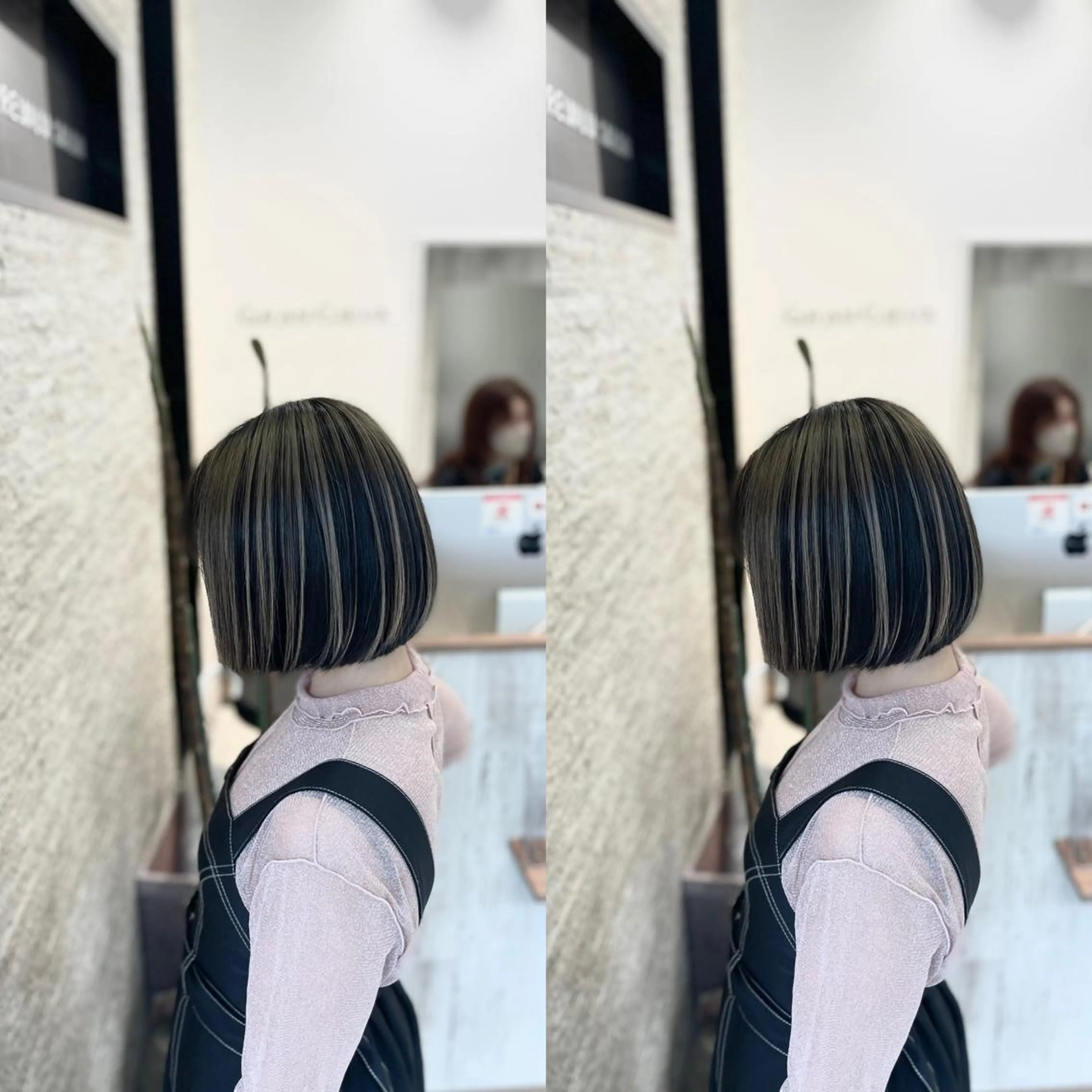 ショート カット ヘアカラー Y Uのヘアスタイル