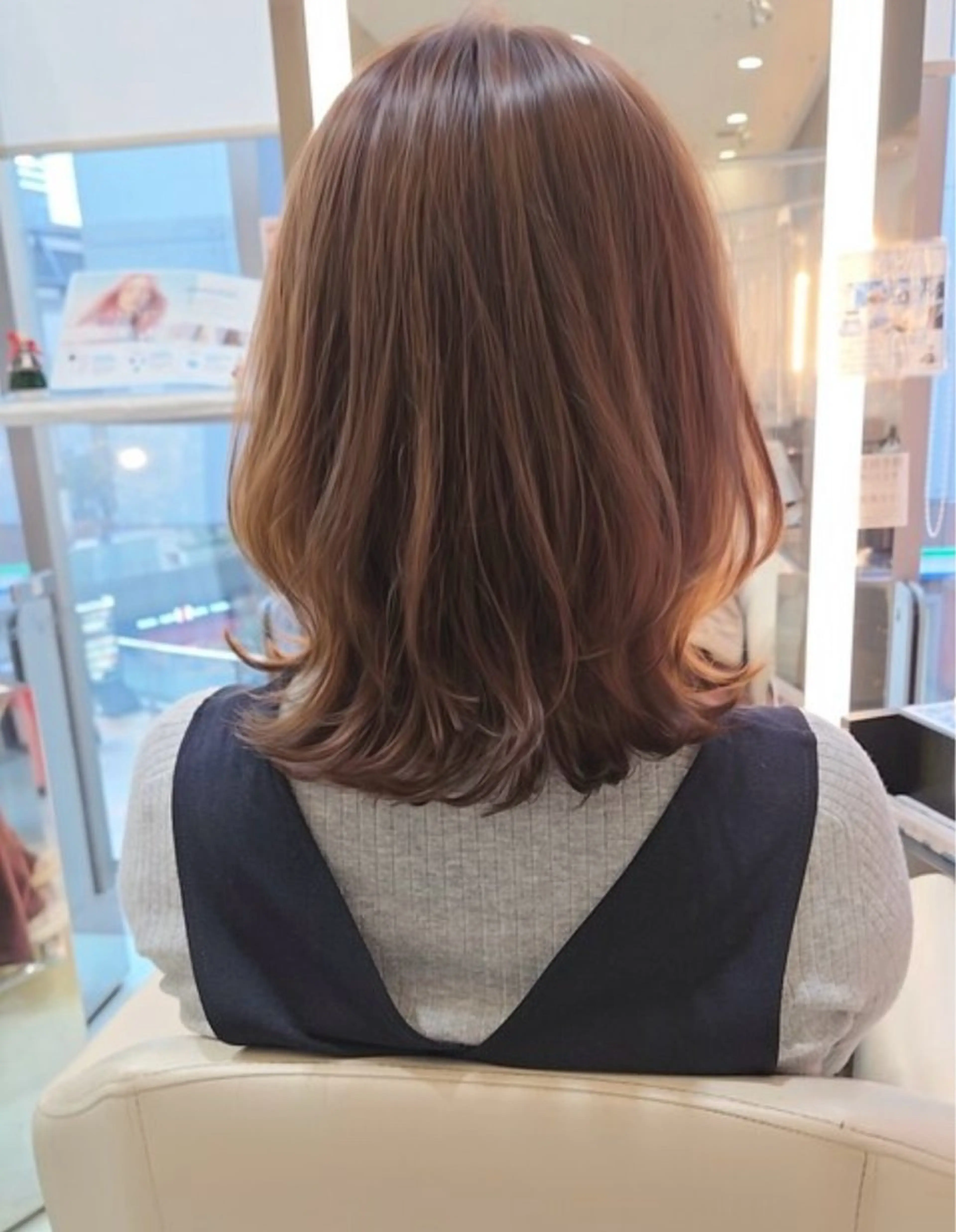 ミディアム カラー WiLLあべの店所属・近藤 羽南のヘアスタイル
