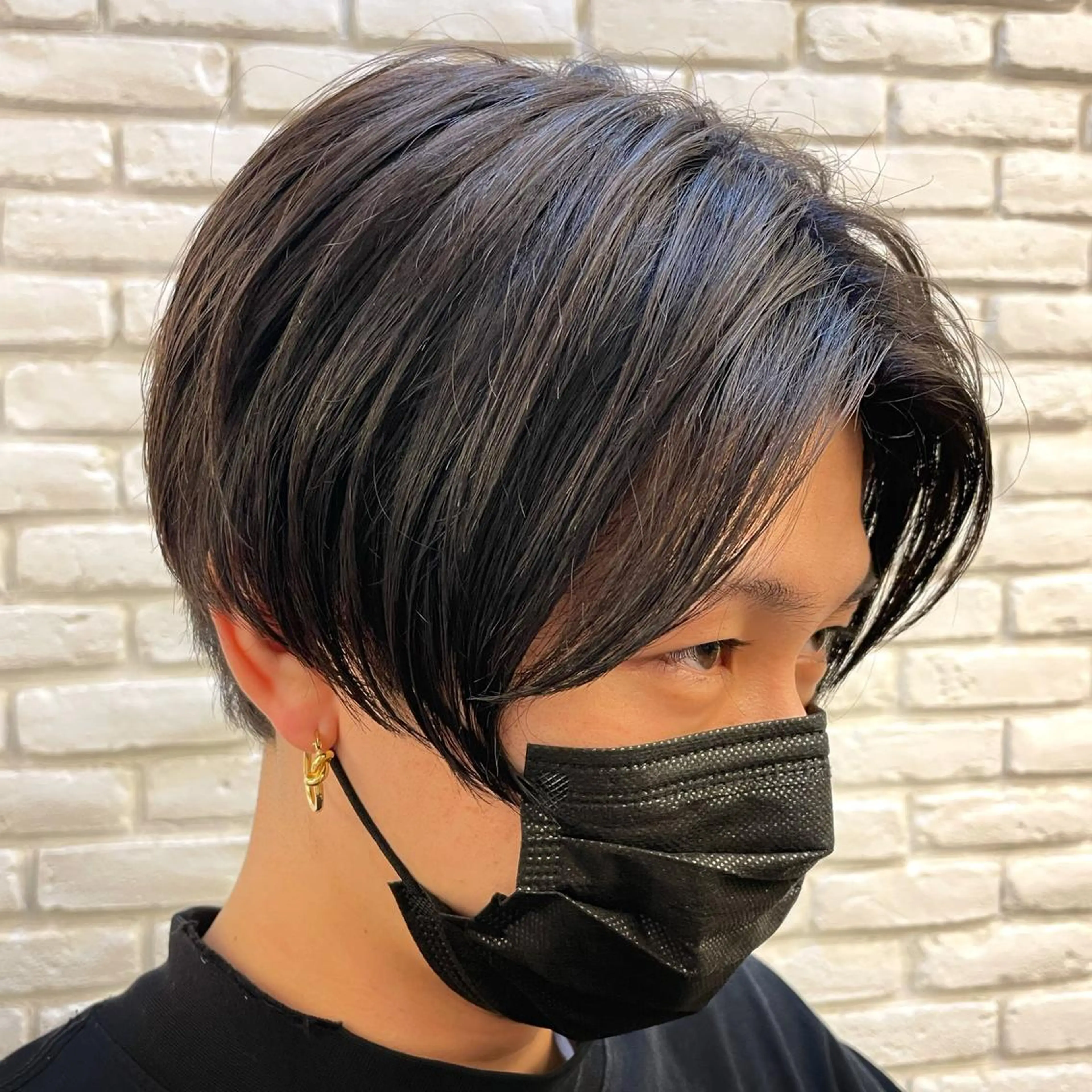 ショート メンズ センターパート Ms.CHARM所属・ハイライト無料 韓国ヘア/レイヤーのヘアスタイル