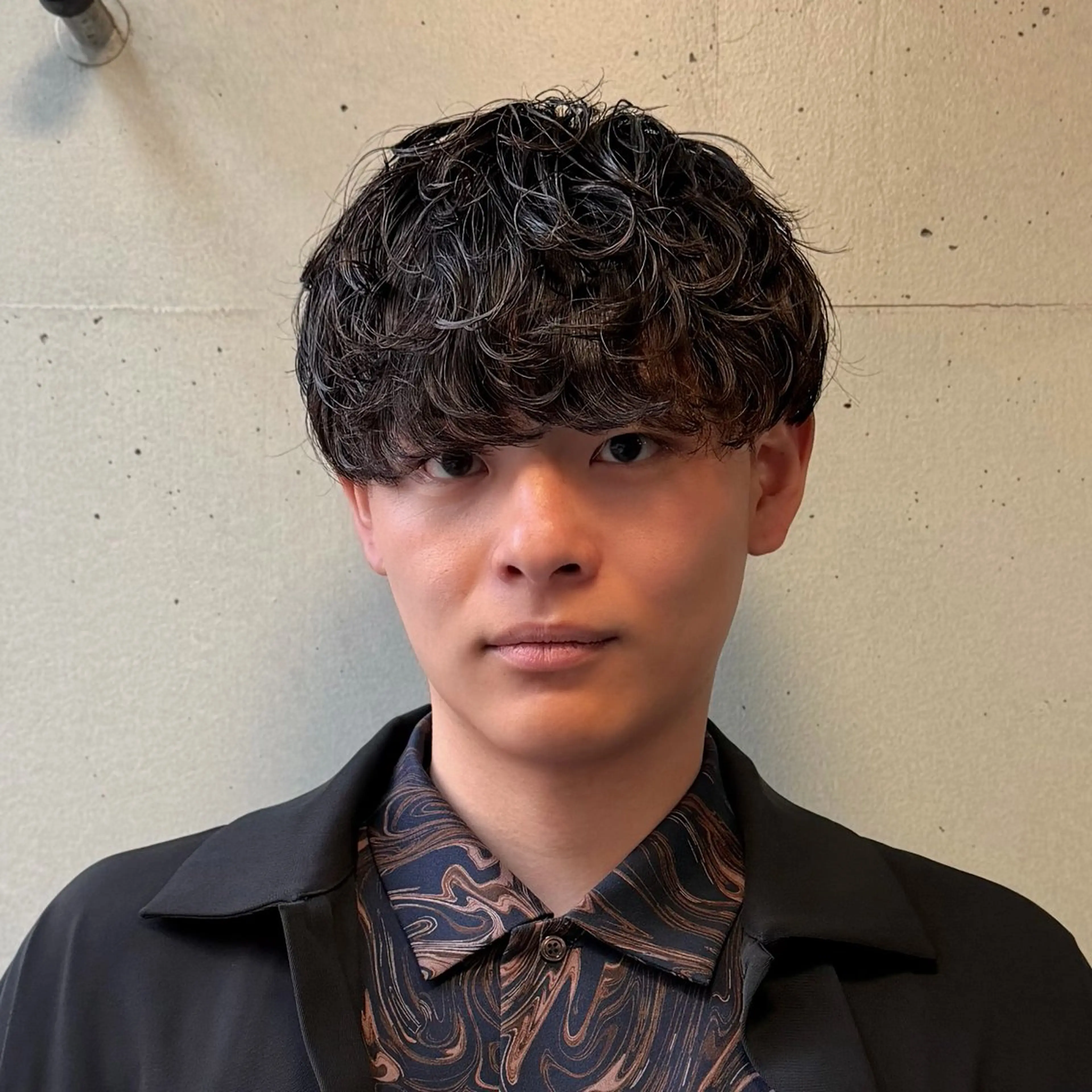 ミディアム パーマ メンズ homme, famille raugh【オム・ファミーユ・ラグ】所属・【メンズ特化】パーマ /マッシュ/ヨシダのヘアスタイル