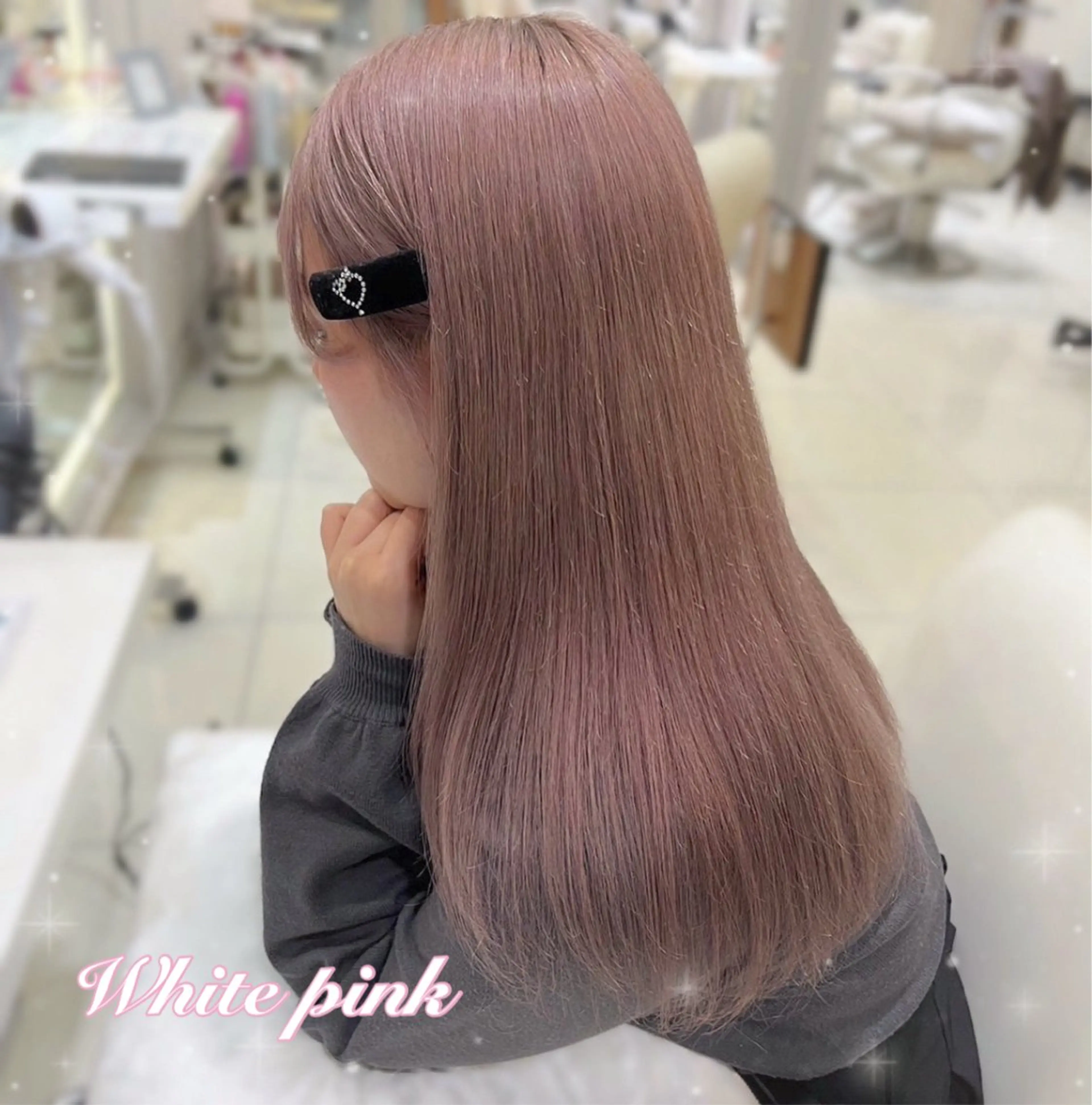 セミロング Beleza scelto所属・原宿/ハイトーン/ みずは🎀のヘアスタイル