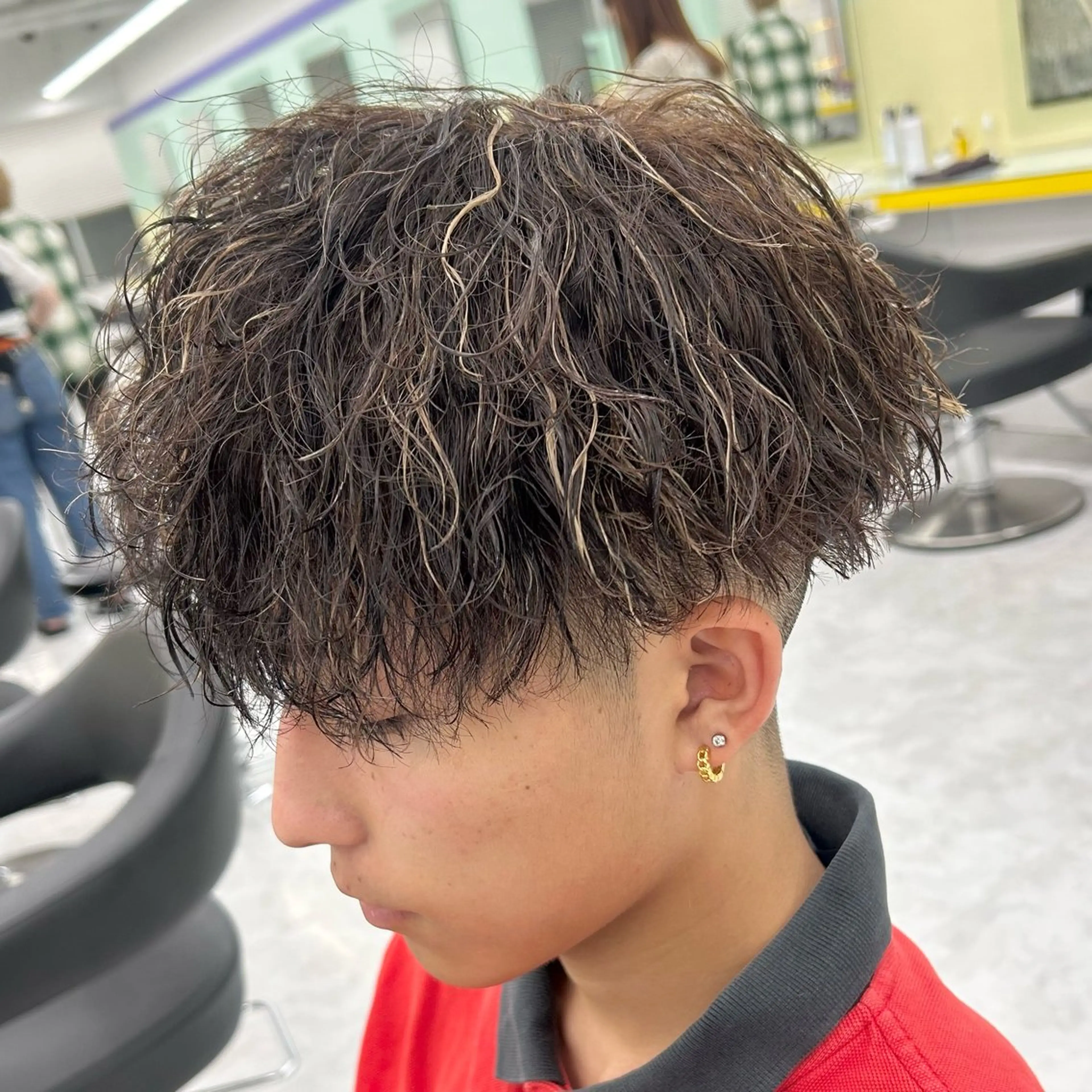 【期間限定価格】垢抜けおすすめNO1🔥カット+パーマ（ツイスパ、波巻きなんでも！）+ホワイトメッシュ⛄️の写真