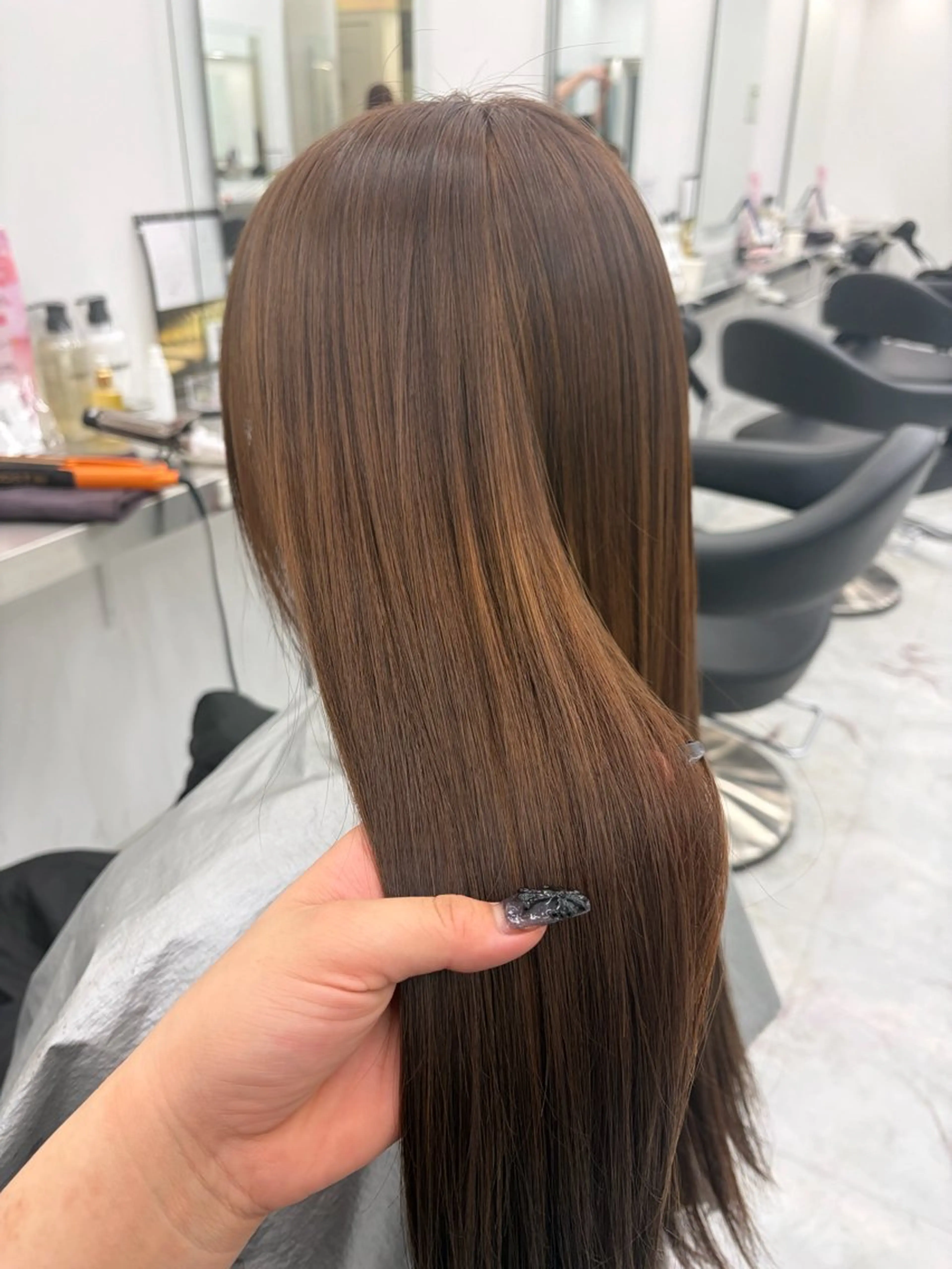 ロング カット ヘアカラー トリートメント ヘアセット 艶髪ハイトーンカラー 渋谷🎀ririkaのヘアスタイル