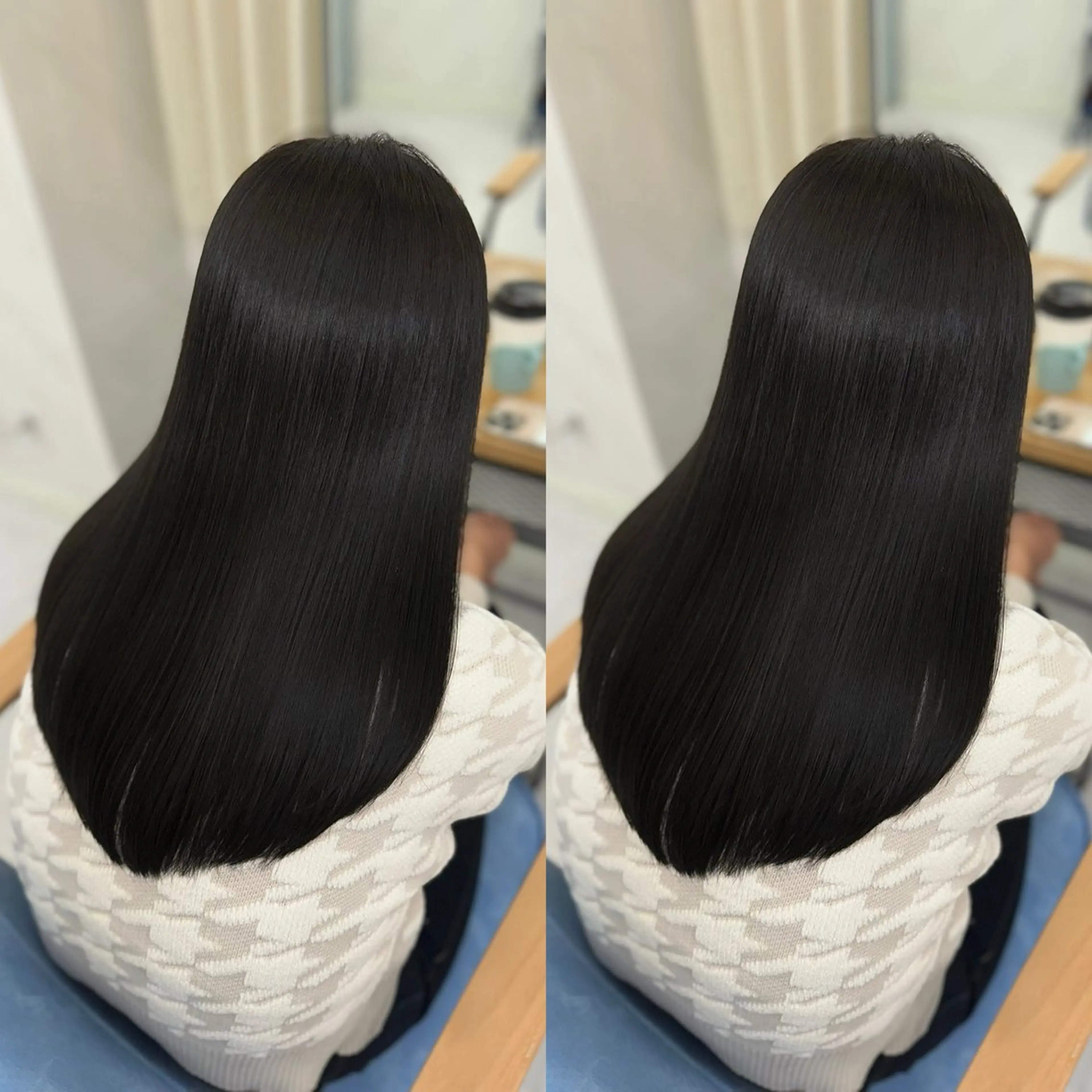 ロング カット ヘアカラー トリートメント 縮毛矯正💎髪質改善 艶カラー/木下のヘアスタイル