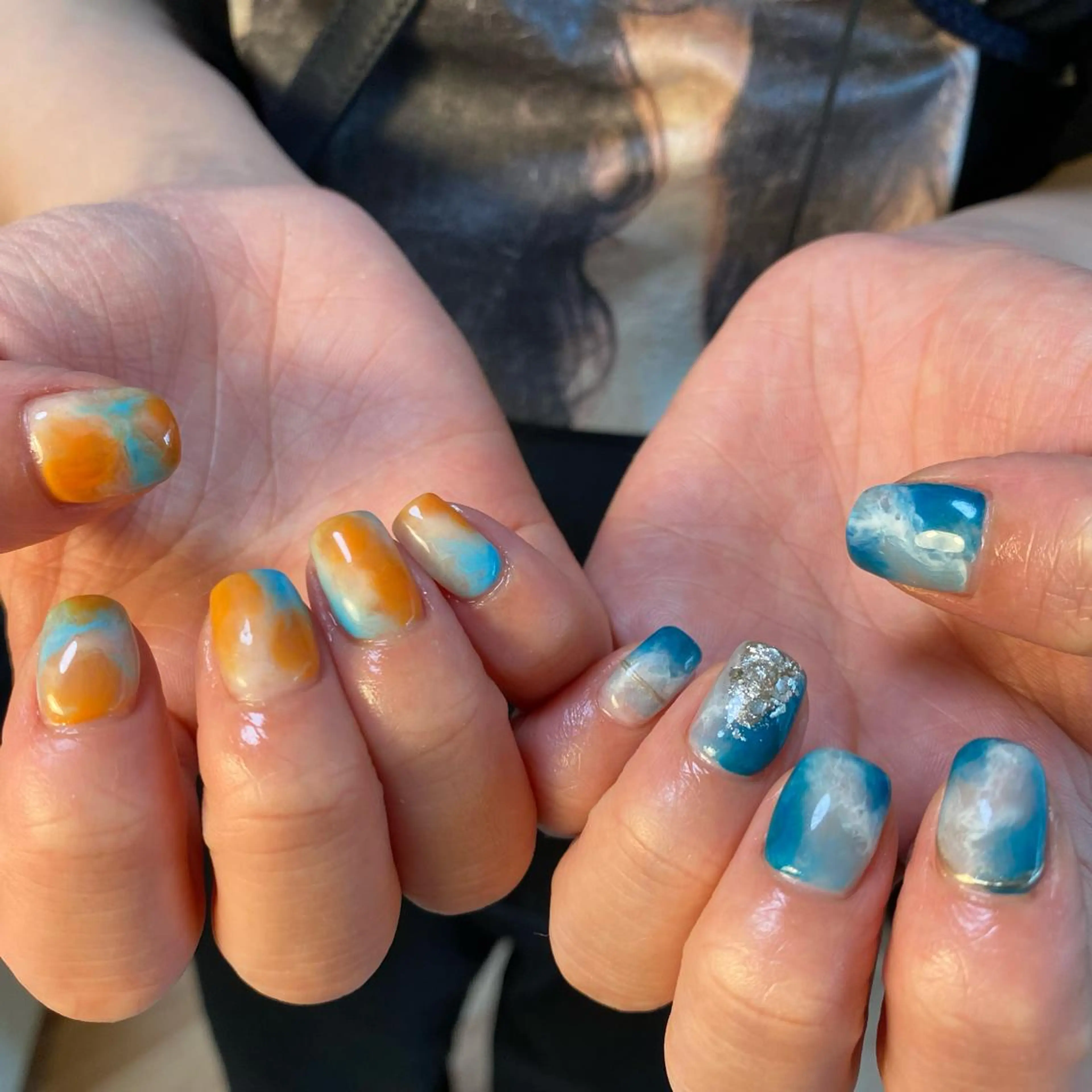 ネイル ハンドネイル Amber21.所属・Nagahama Akariのネイルデザイン