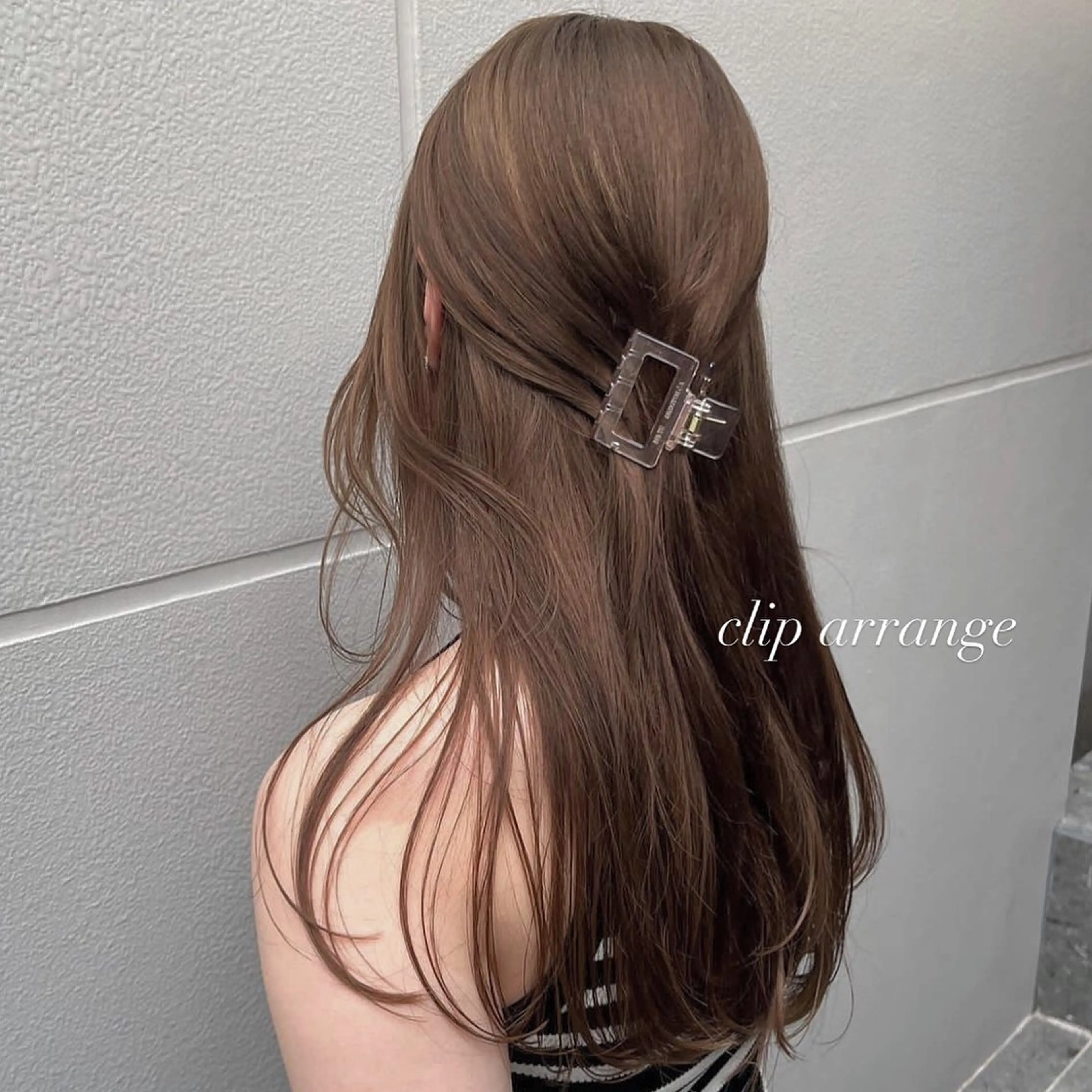 ロング カラー ベージュカラー ブリーチ 透明感カラー ダブルカラー ブリーチなしカラー ナツミ/透明感カラー /酸性ストレートのヘアスタイル