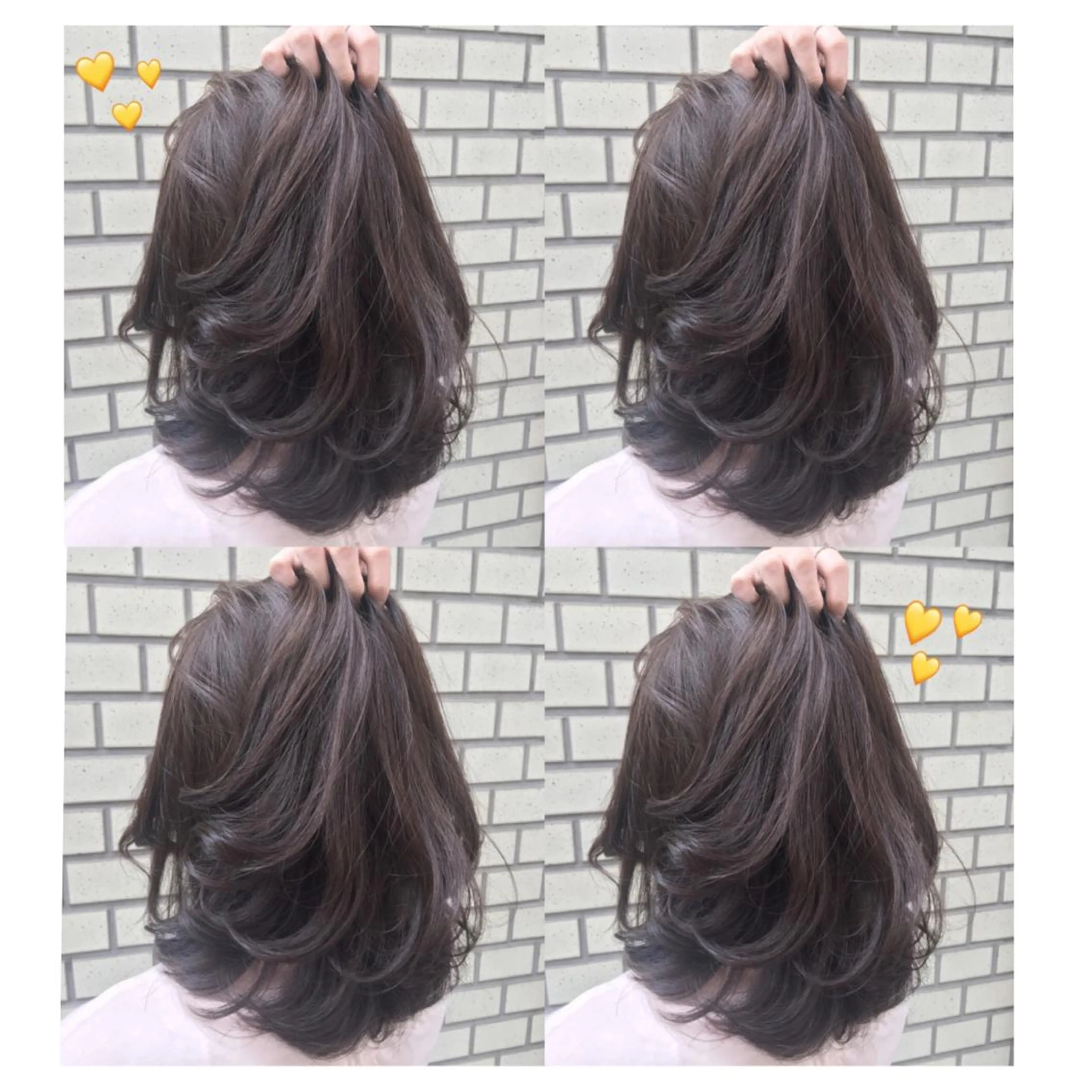 ミディアム カラー グレージュ イルミナカラー 韓国ヘア得意❤︎森澤 悠佳のヘアスタイル