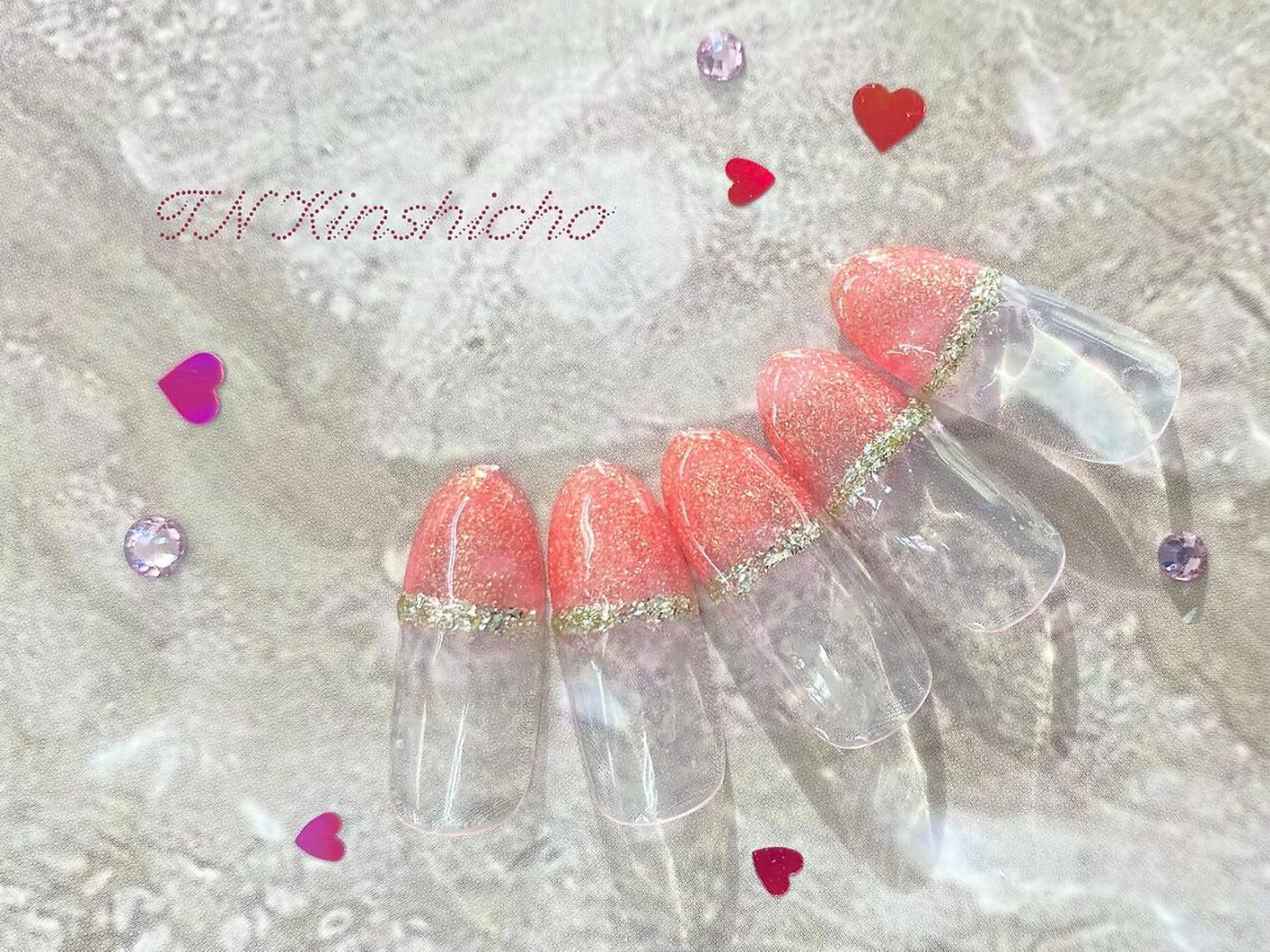 ネイル アートネイル 長さ出し ジェルネイル ハードジェル スカルプネイル 林 菜月のネイルデザイン