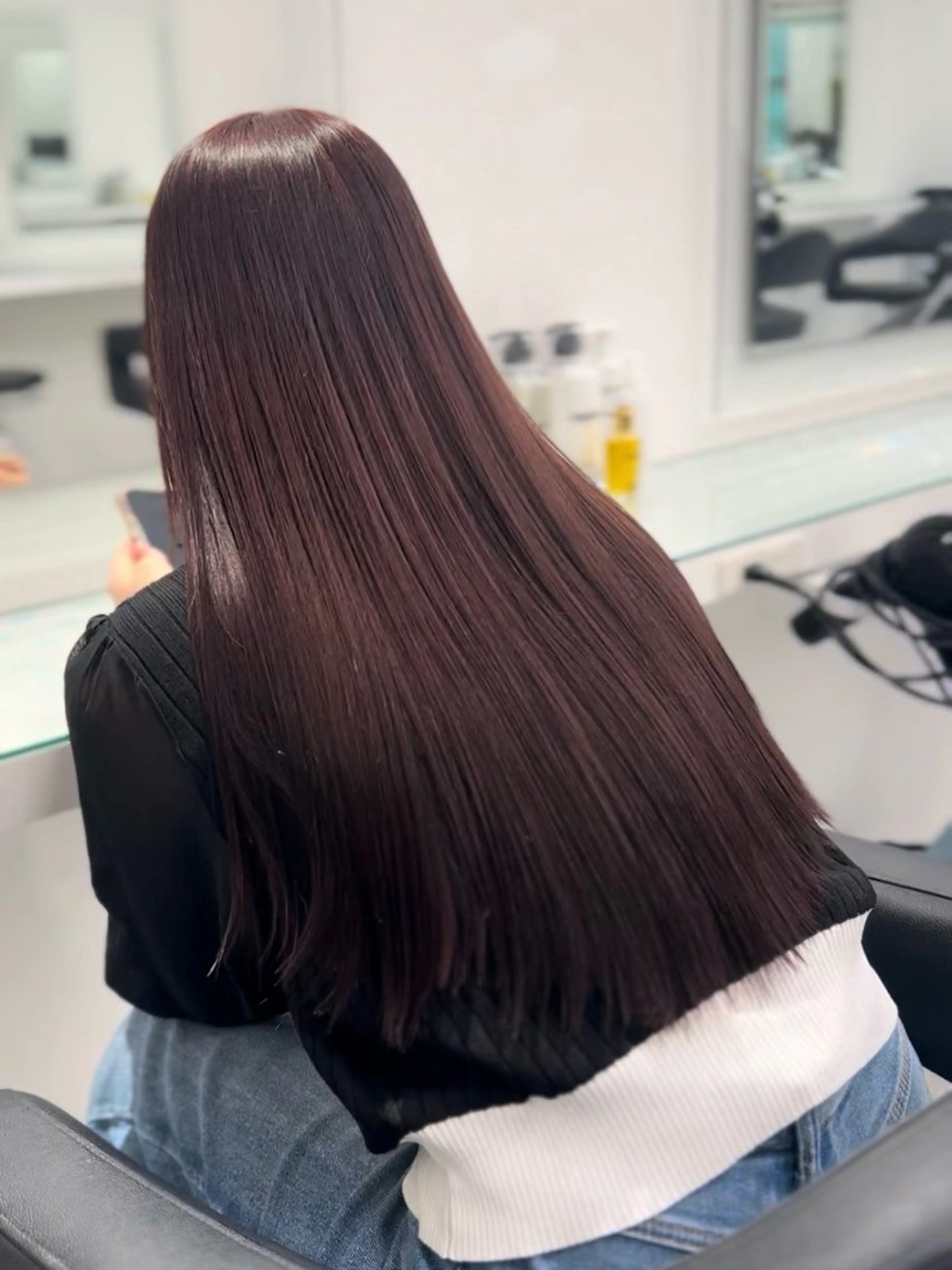 ロング カラー トレンド暖色ヘア🍒 miu🍒のヘアスタイル