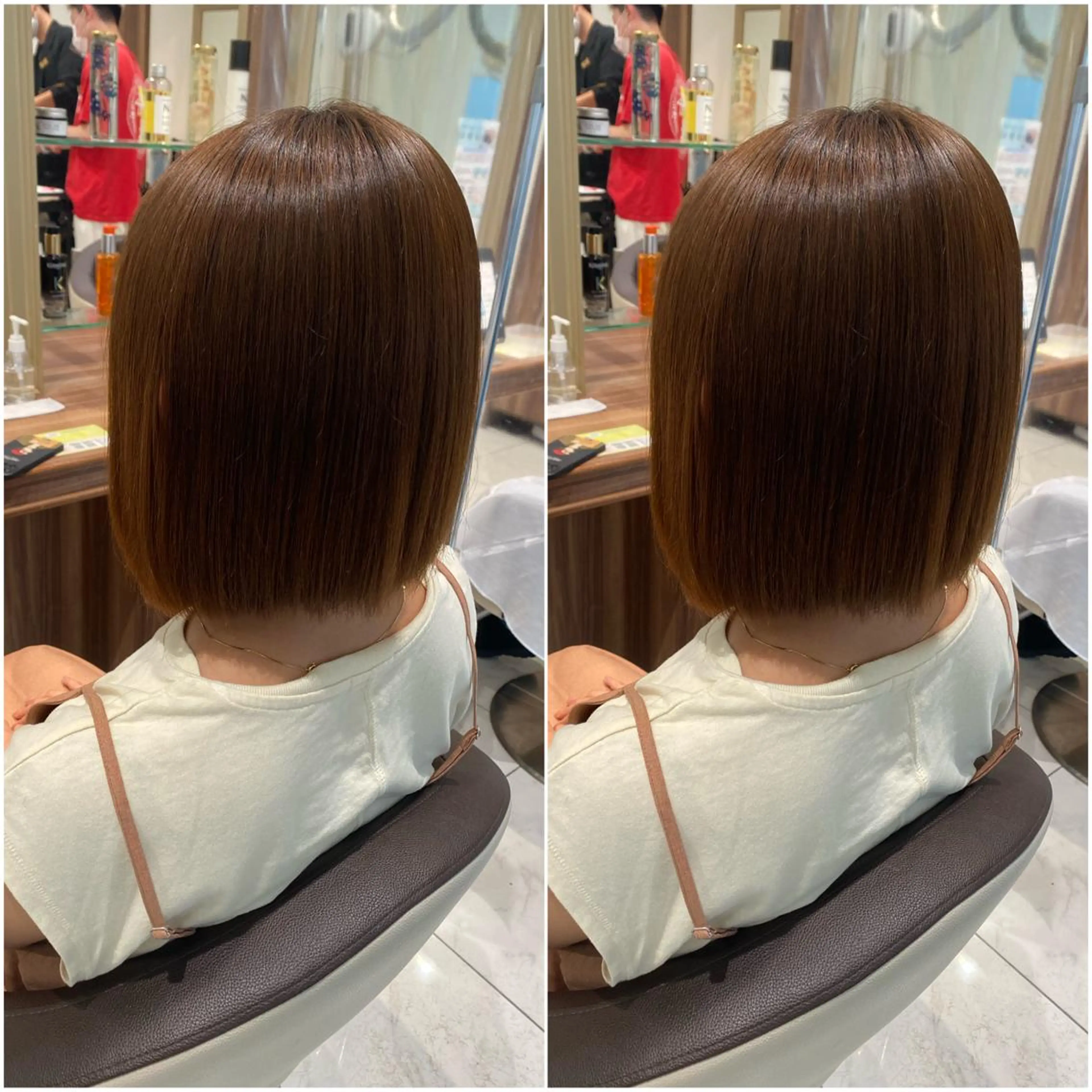 ショート パーマ 全席個室　暖色カラー Zina松園優香🌸のヘアスタイル