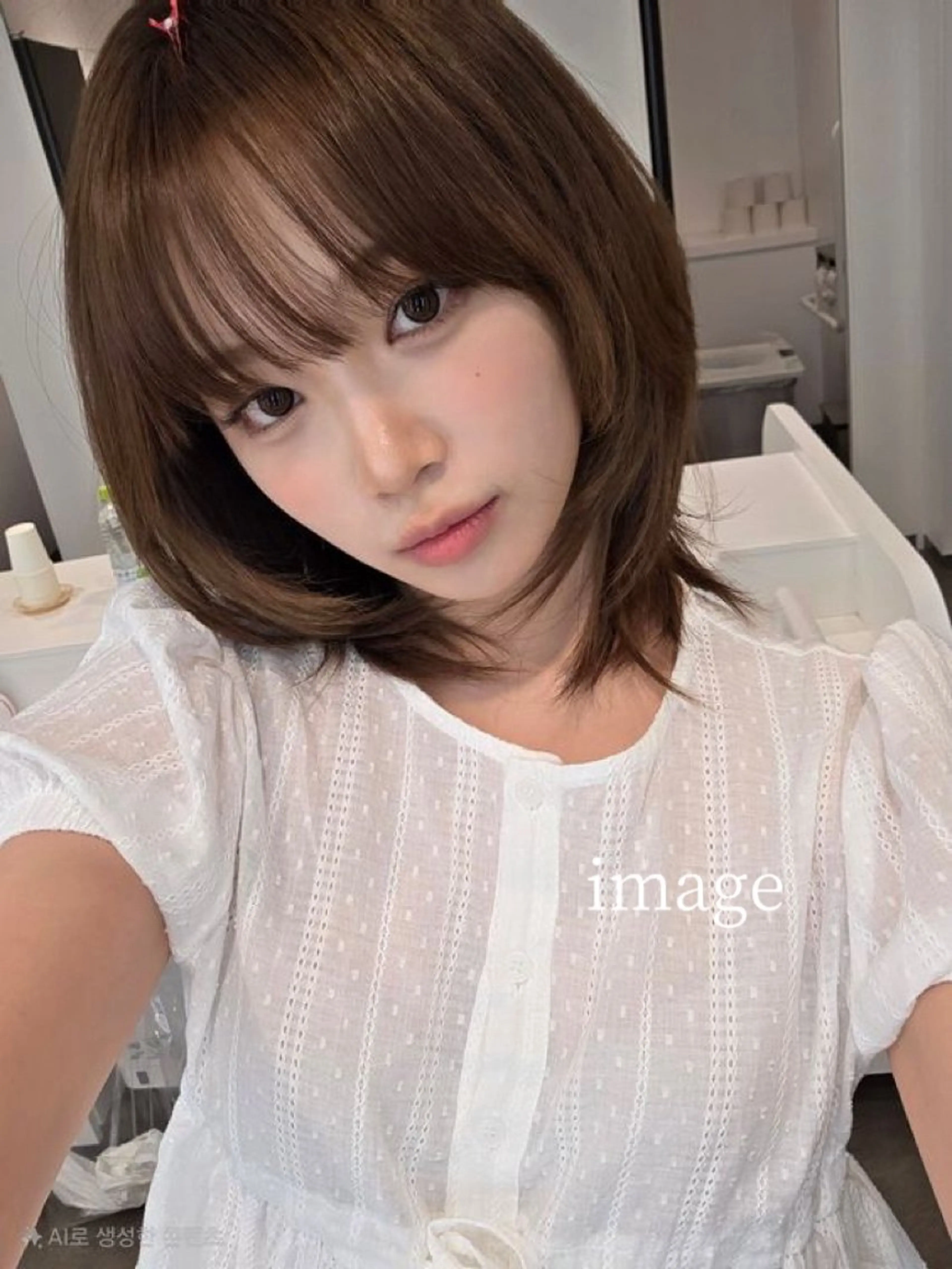 ショート カラー カット ヘアカラー レイヤーカット/ 縮毛矯正/ミサキ💐のヘアスタイル