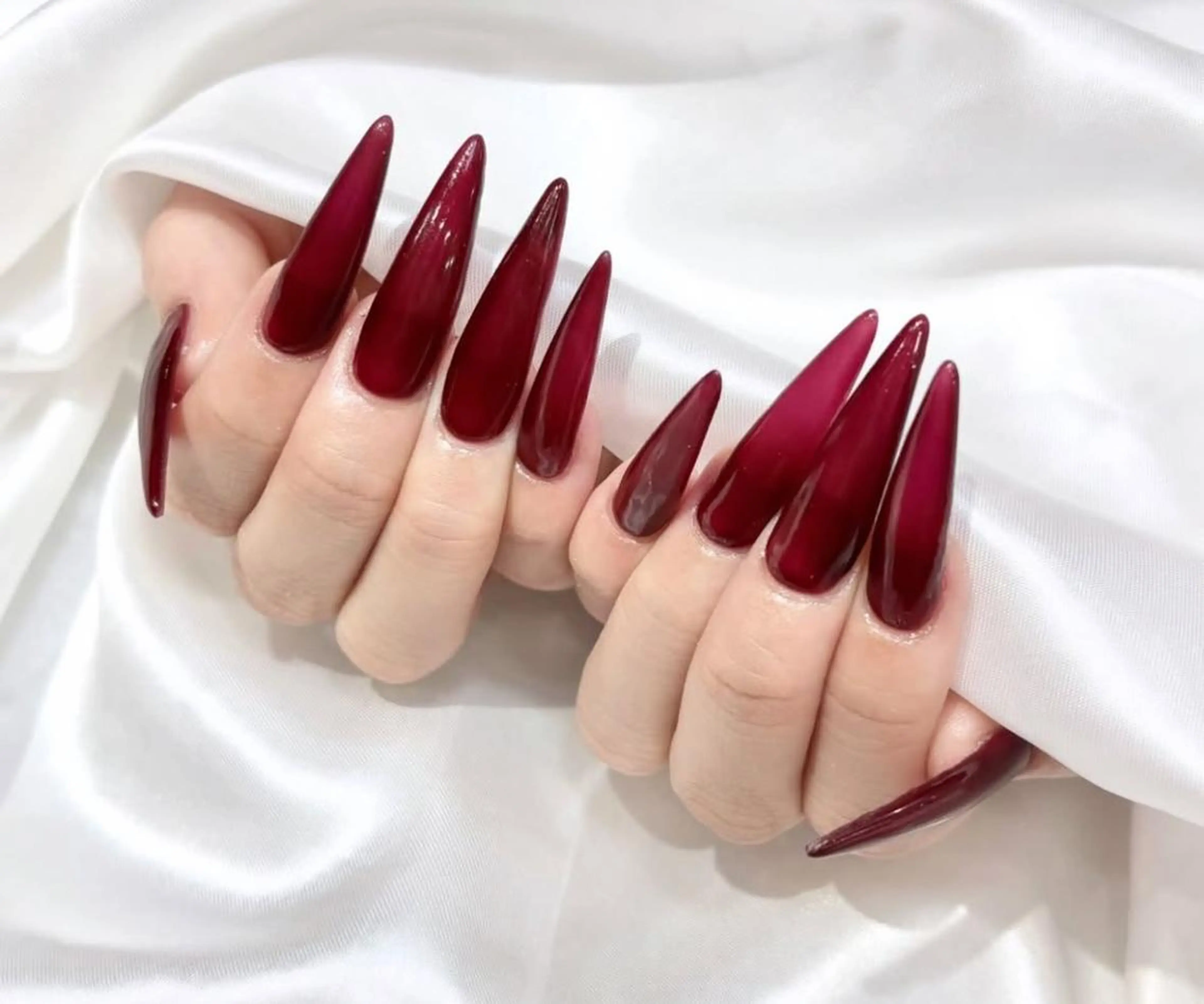 🎀2/27.28限定価格🎀【HAND】オフあり🍒チップ長さ出し10本＋ワンカラーorラメグラデーションの写真