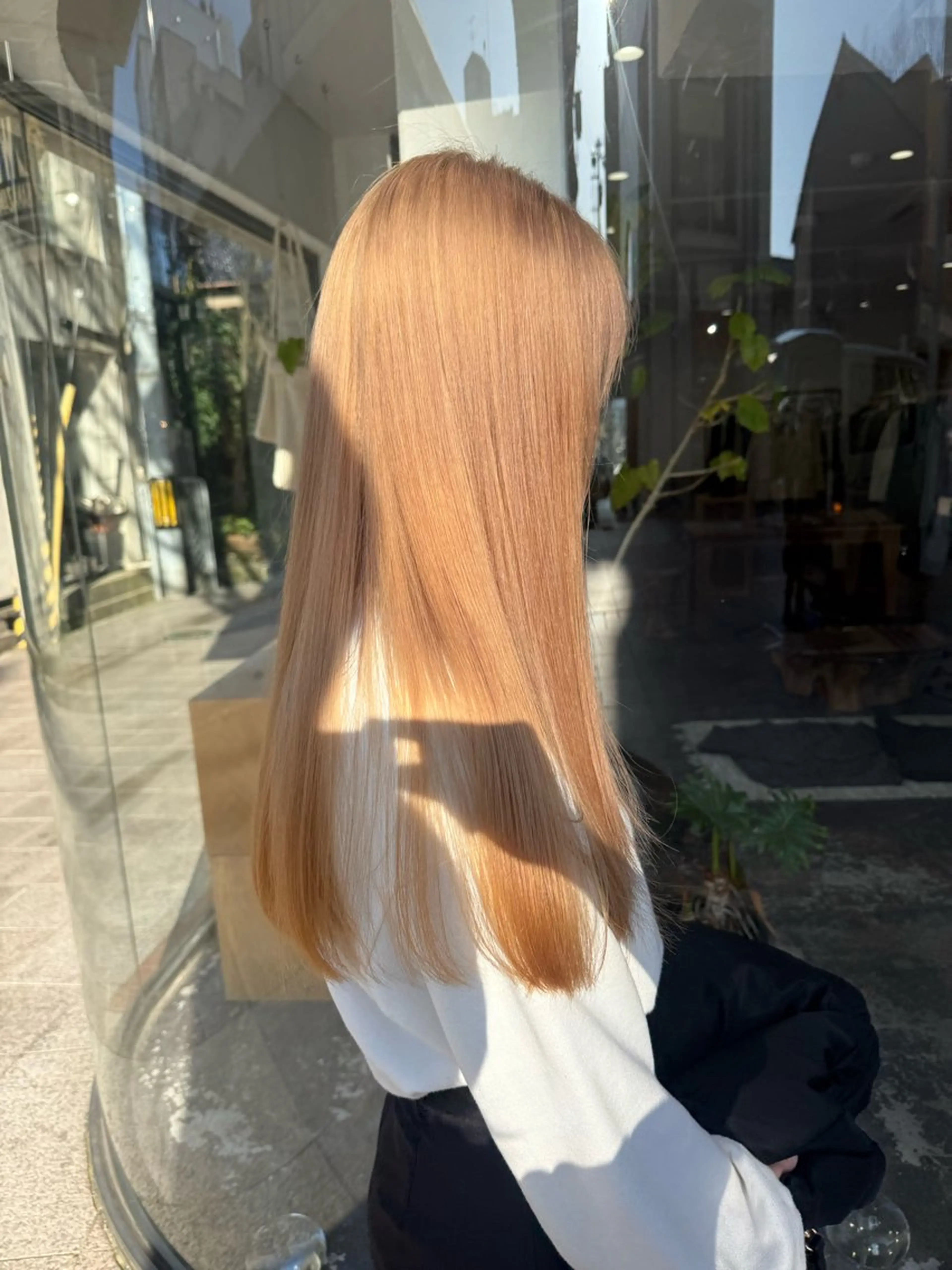 ロング カラー カット ヘアカラー トリートメント 伶風/ボブ/ ハッシュカットのヘアスタイル