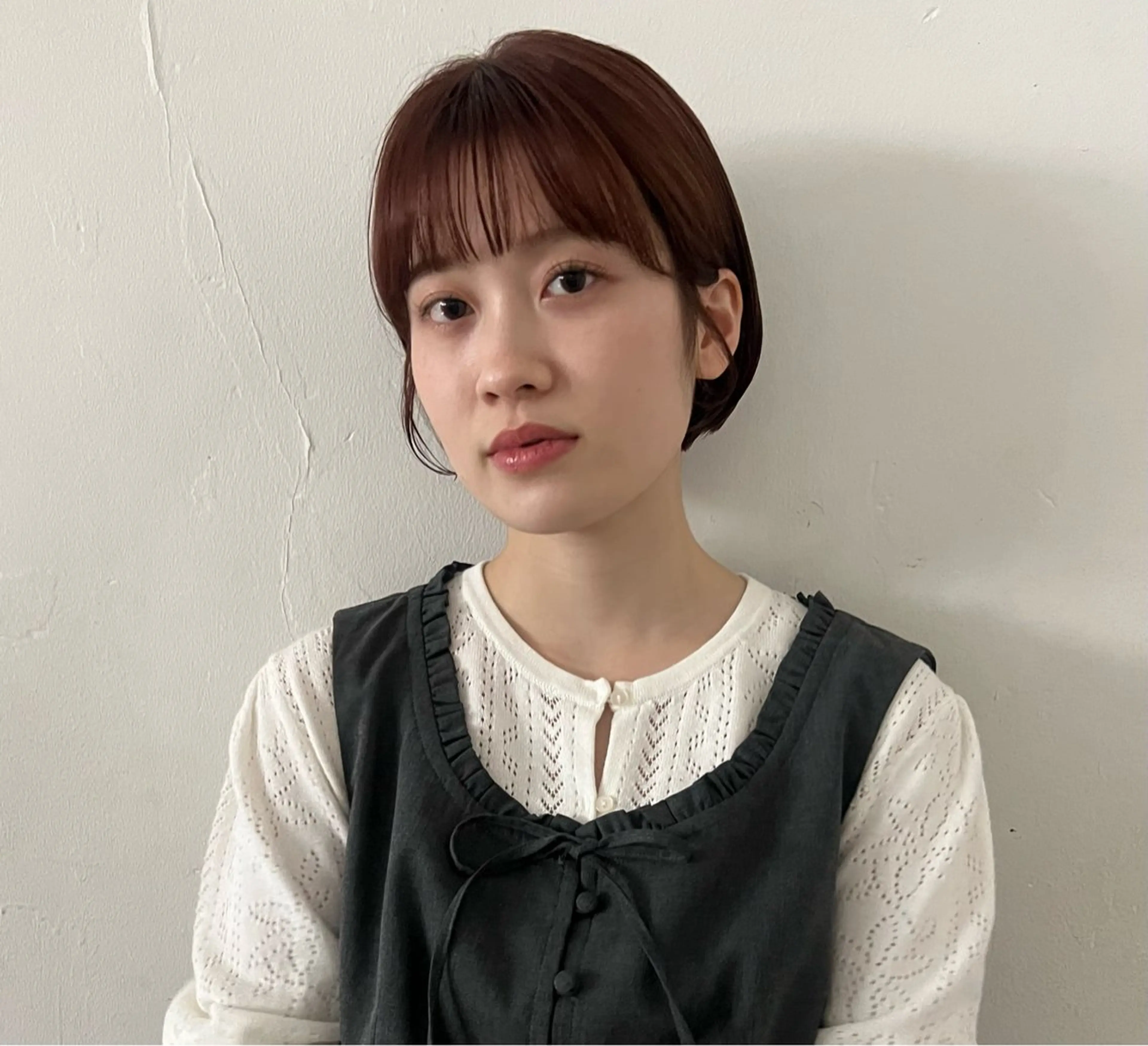 ショート カット ヘアカラー 魚谷 綾渚のヘアスタイル