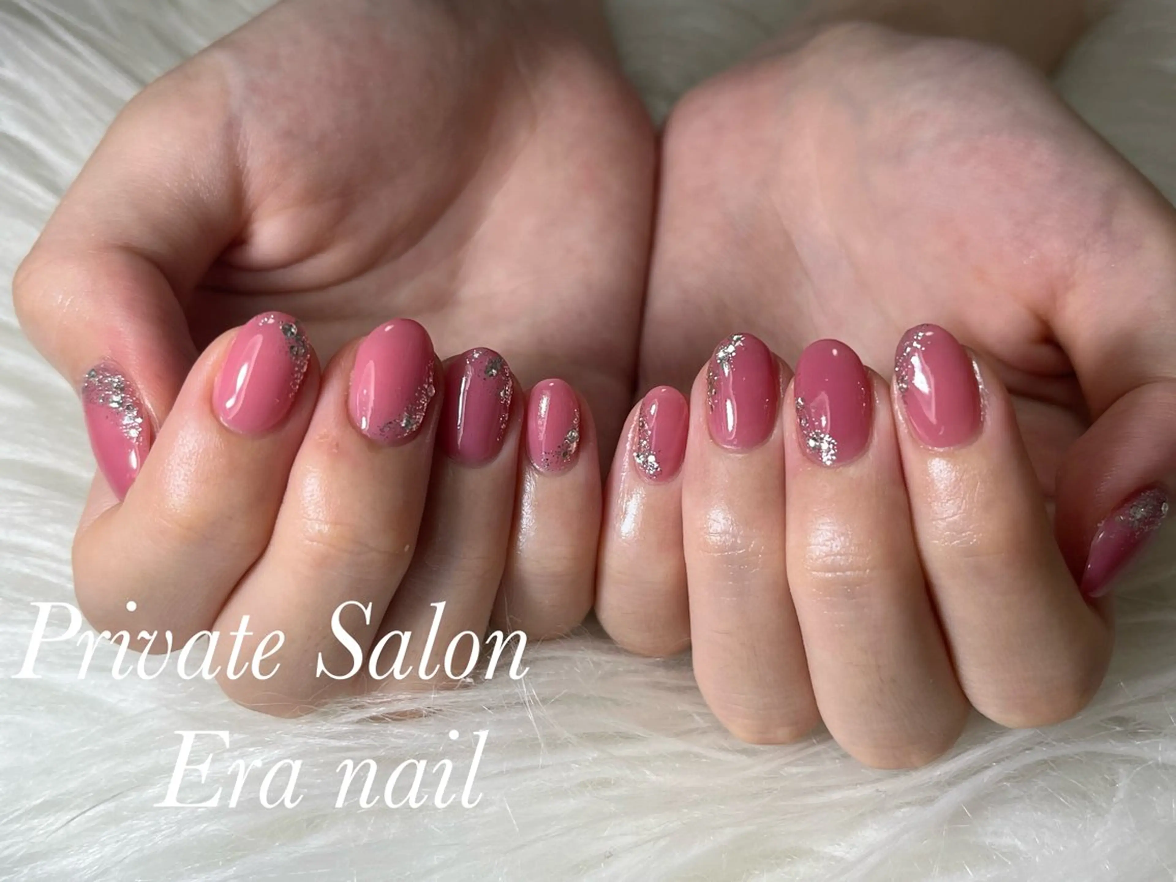 ネイル ラメ(グリッター) ワンカラーネイル ハンドネイル Era nailのネイルデザイン