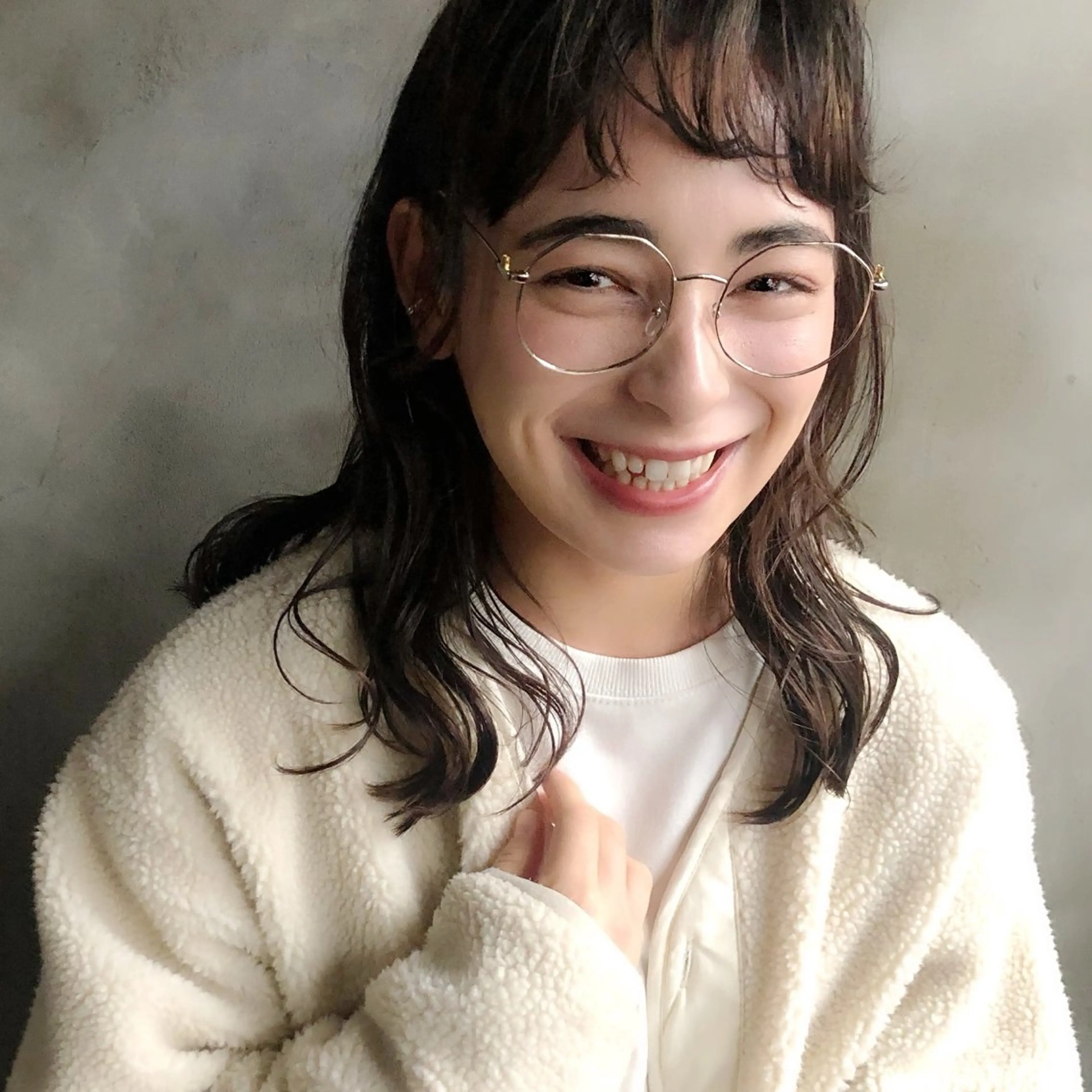 セミロング パーマ セミロングパーマ enne hair&organic所属・🌟髪質改善メテオ カラーenne🫧のヘアスタイル